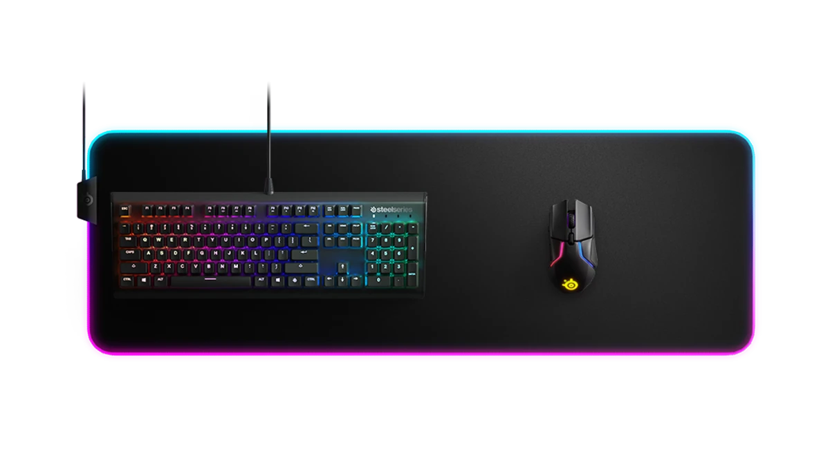 SteelSeries QcK Prism Cloth RGB Gaming Mouse Pad - XL