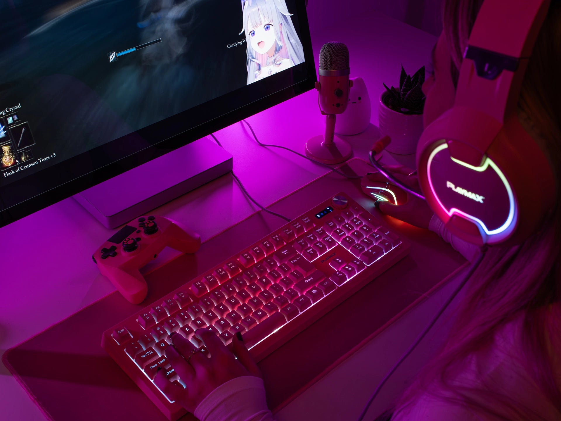 Playmax Pink Taboo Mouse Mat