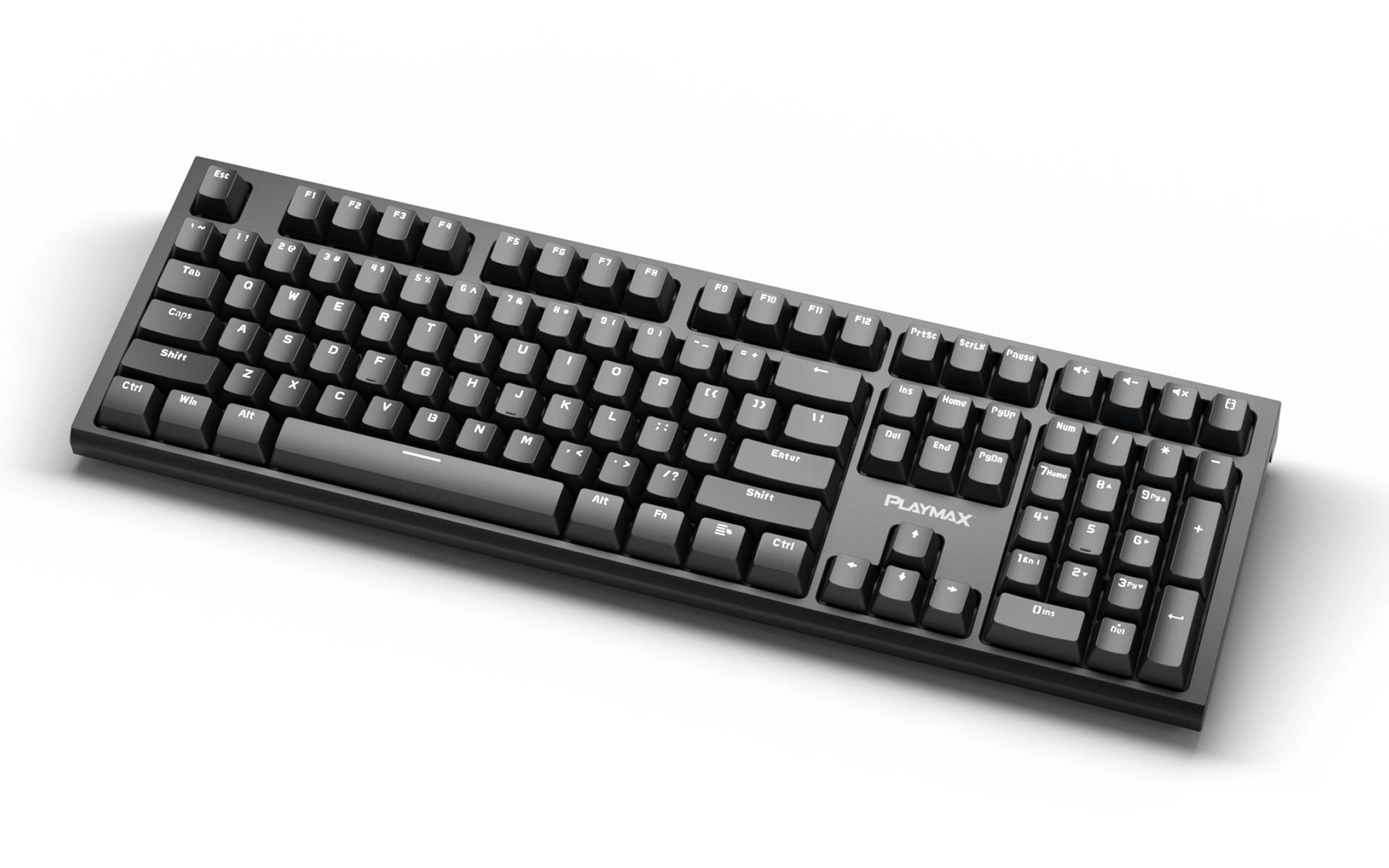 Playmax PRO Black RGB Mechanical Gaming Keyboard w/ Bonus Purple Key Caps