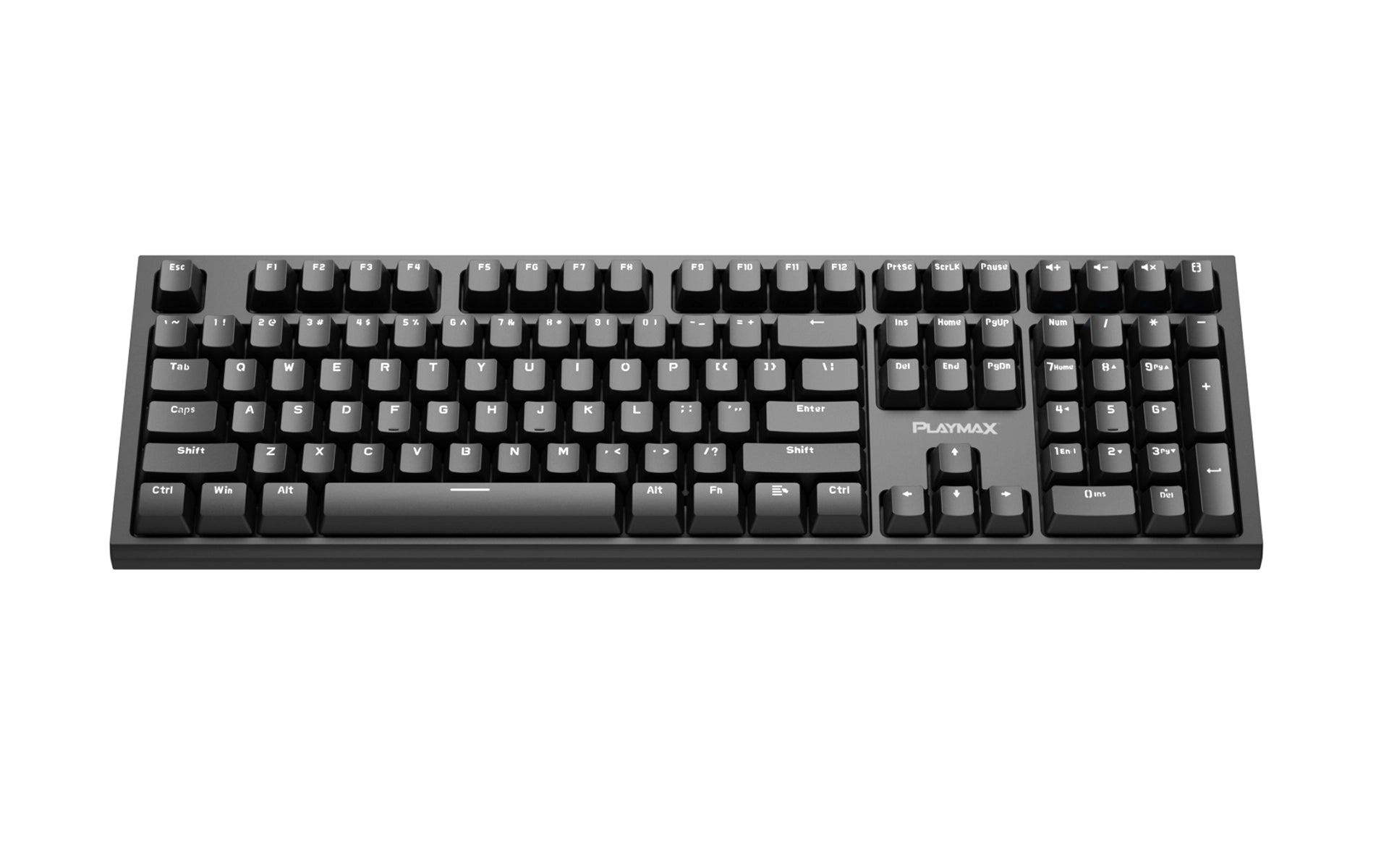 Playmax PRO Black RGB Mechanical Gaming Keyboard w/ Bonus Purple Key Caps
