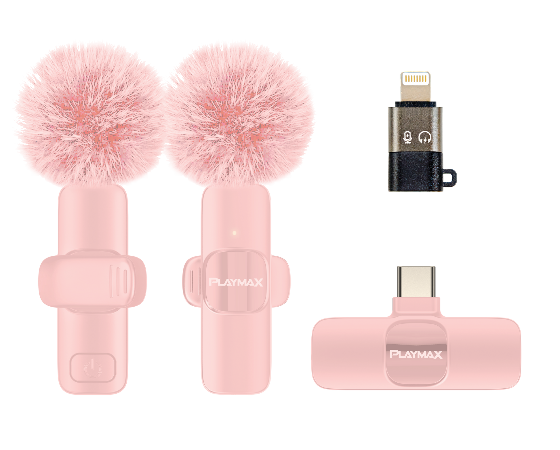 Playmax Wireless Mini Livestream Microphone - Pink