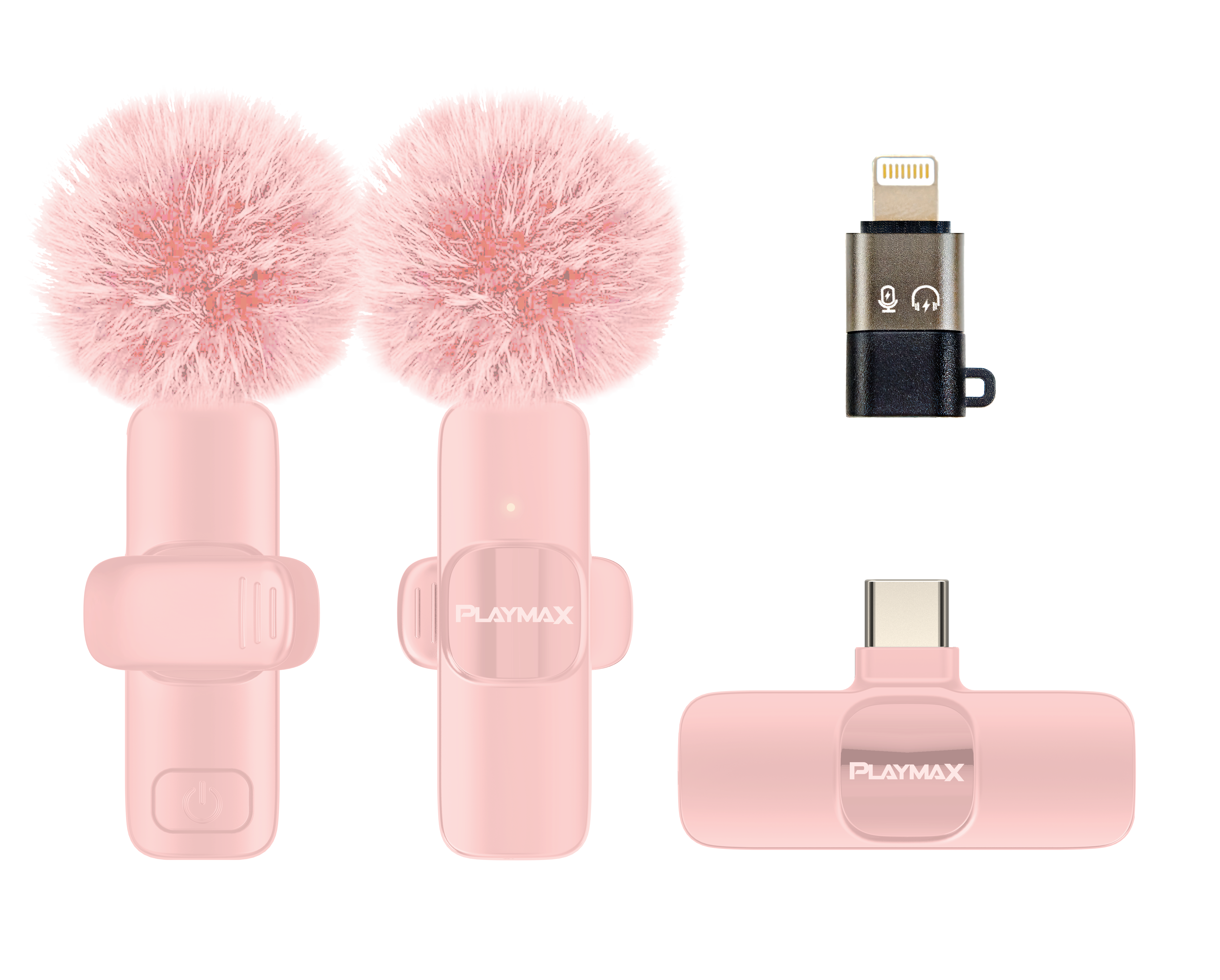 Playmax Wireless Mini Livestream Microphone - Pink