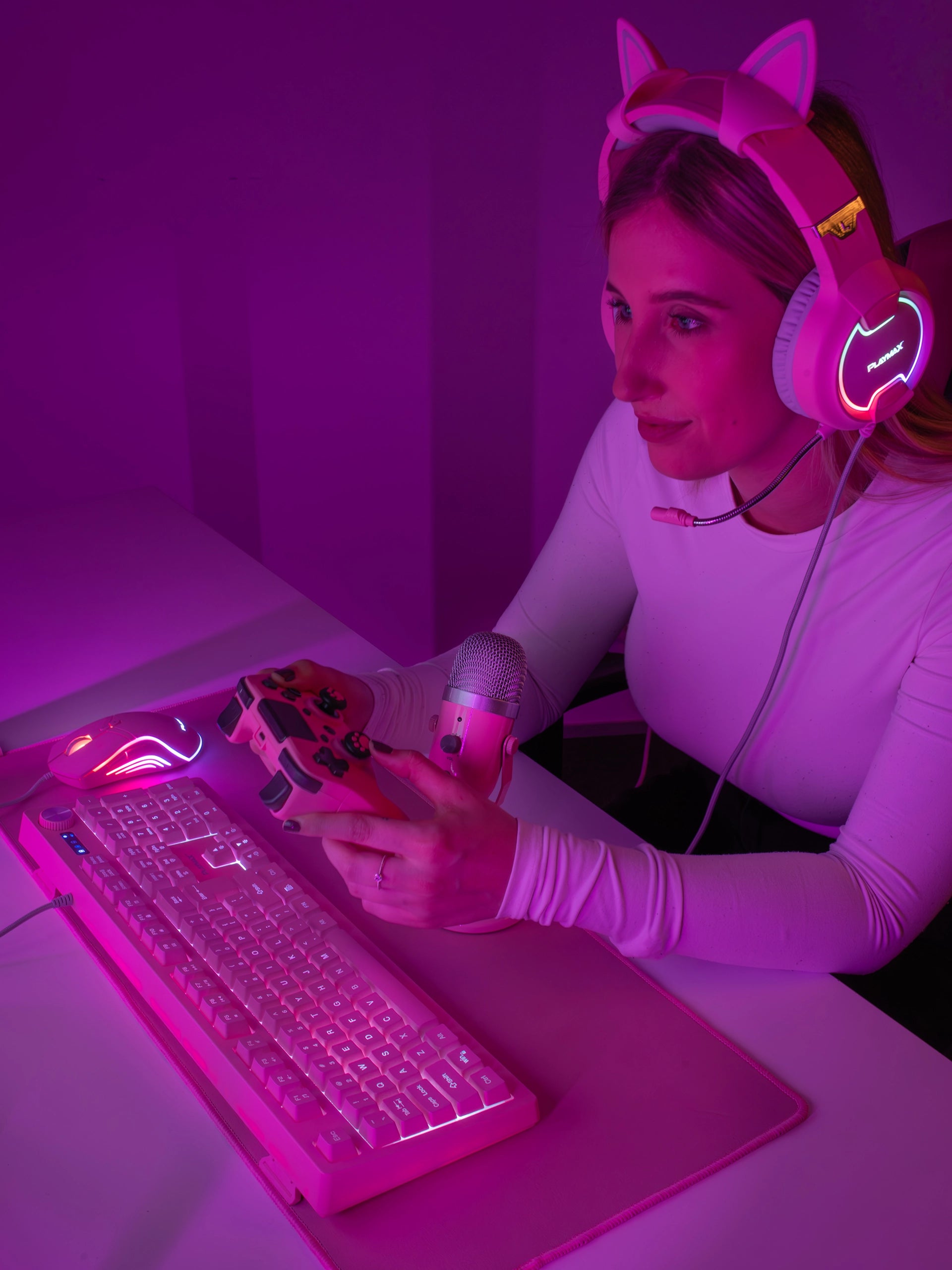 Playmax Pink Taboo Mouse Mat