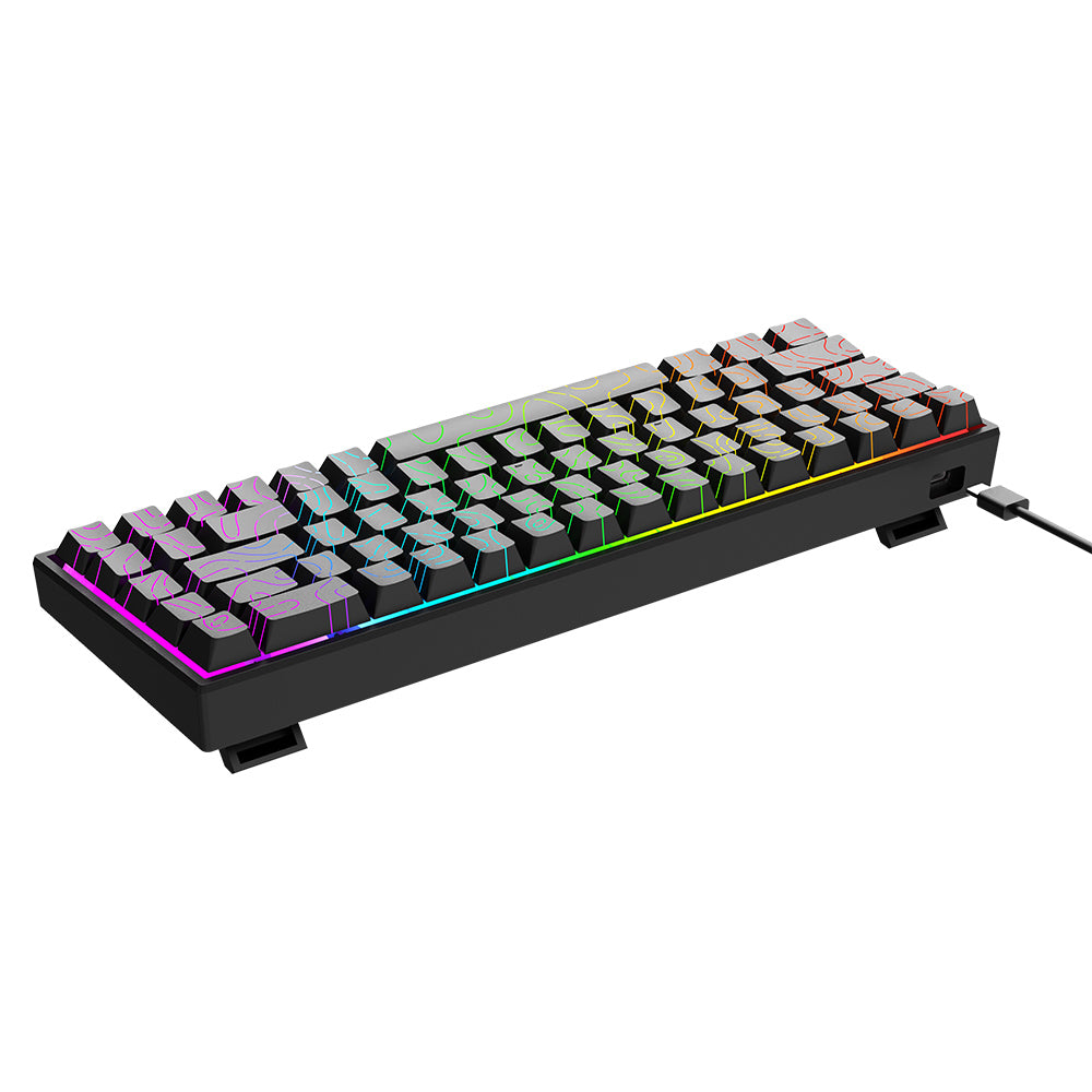 Playmax Topo Mechanical Keyboard Black RGB