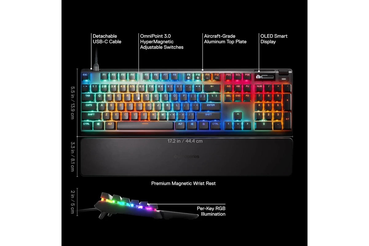 SteelSeries Apex Pro Gen 3 Gaming Keyboard (US)