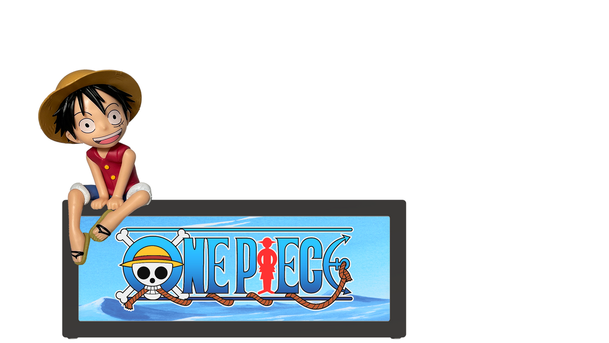One Piece Box Light with Luffy Figure