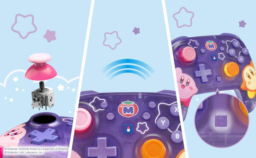 Hori Switch 2 HoriPAD Turbo Controller - Kirby and Waddle Dee