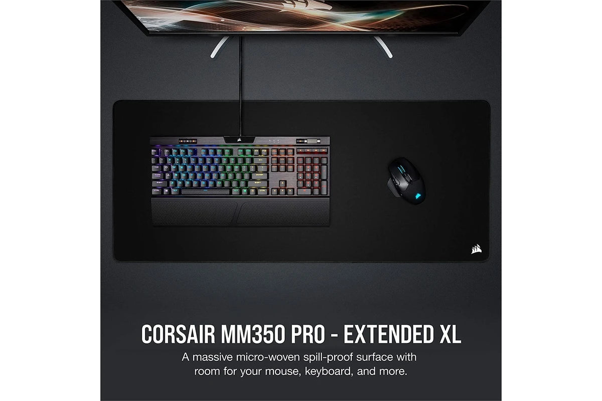 CORSAIR MM350 Pro Black Extended Large Gaming Mouse Pad