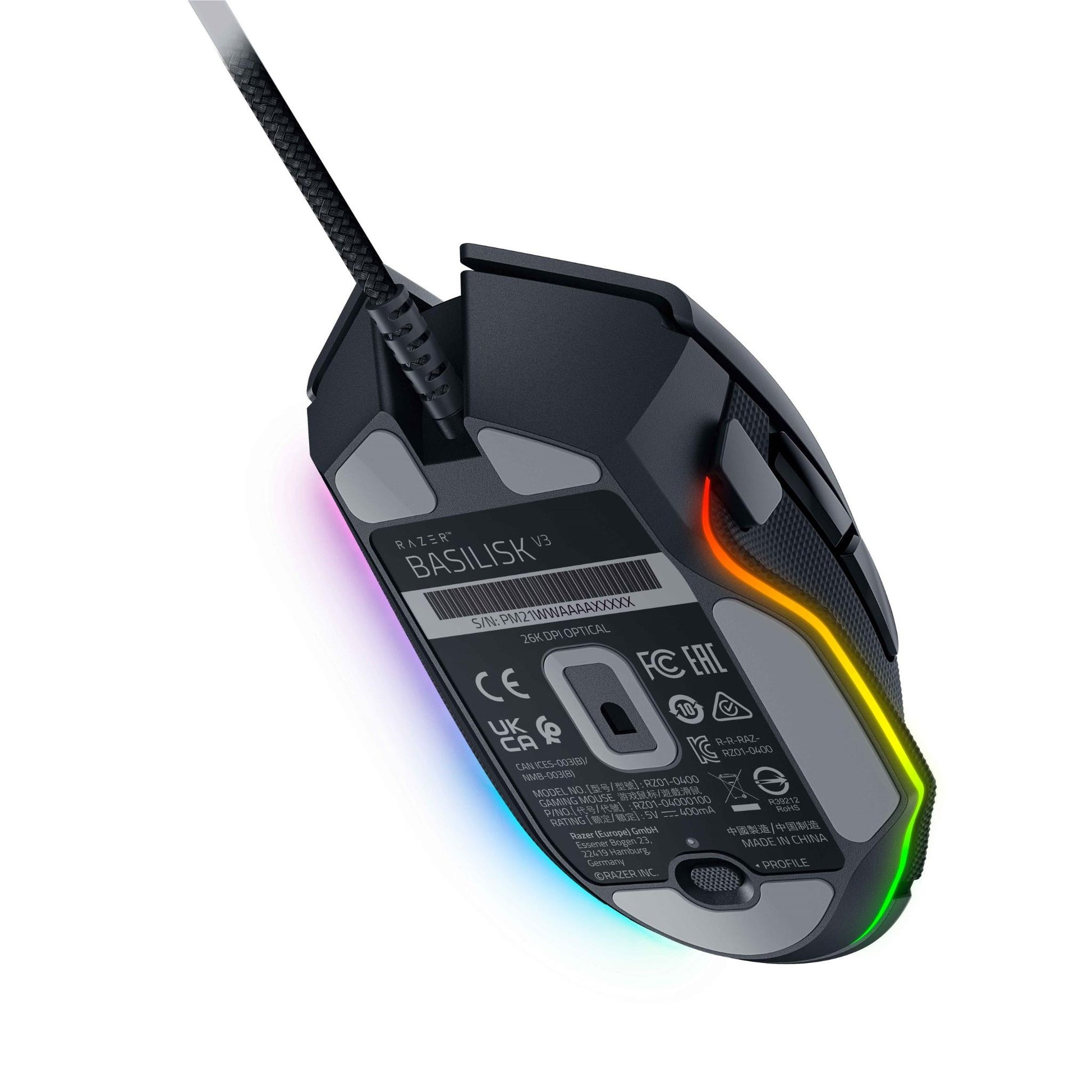 Razer Basilisk V3 - Ergonomic Wired Gaming Mouse