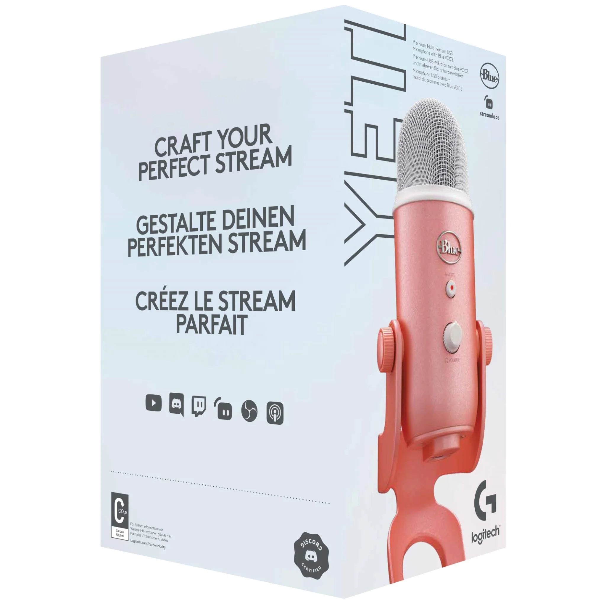 Logitech Blue Yeti - 3-Capsule USB Microphone - Pink