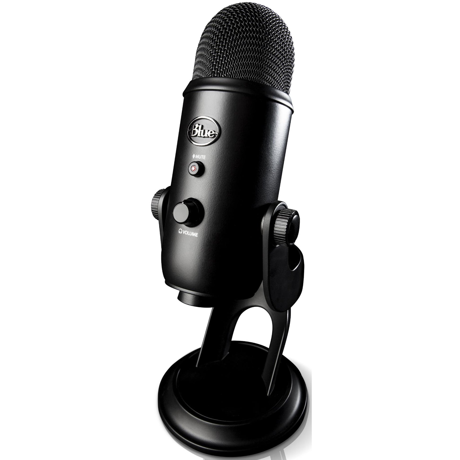 Logitech Blue Yeti - 3-Capsule USB Microphone - Blackout