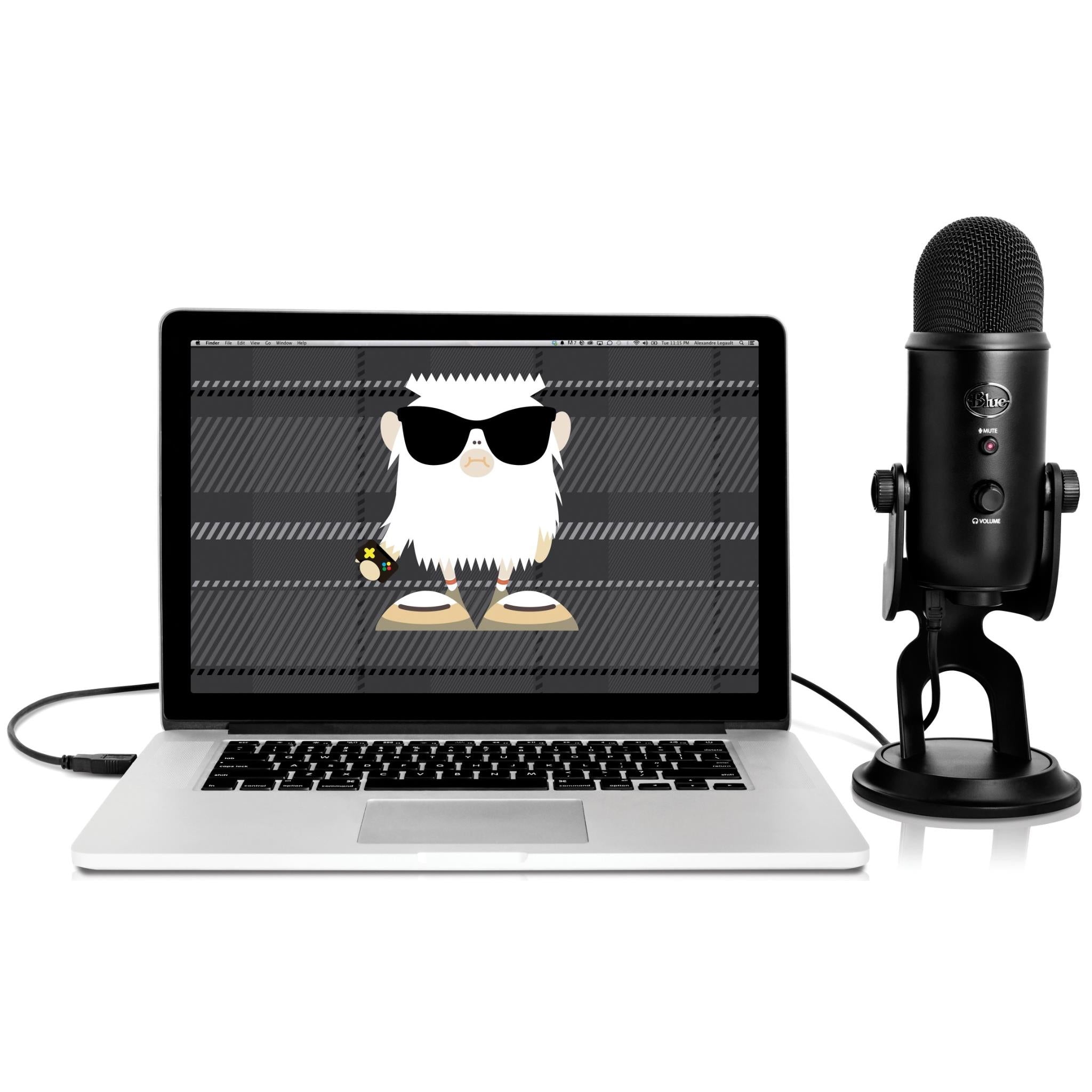 Logitech Blue Yeti - 3-Capsule USB Microphone - Blackout