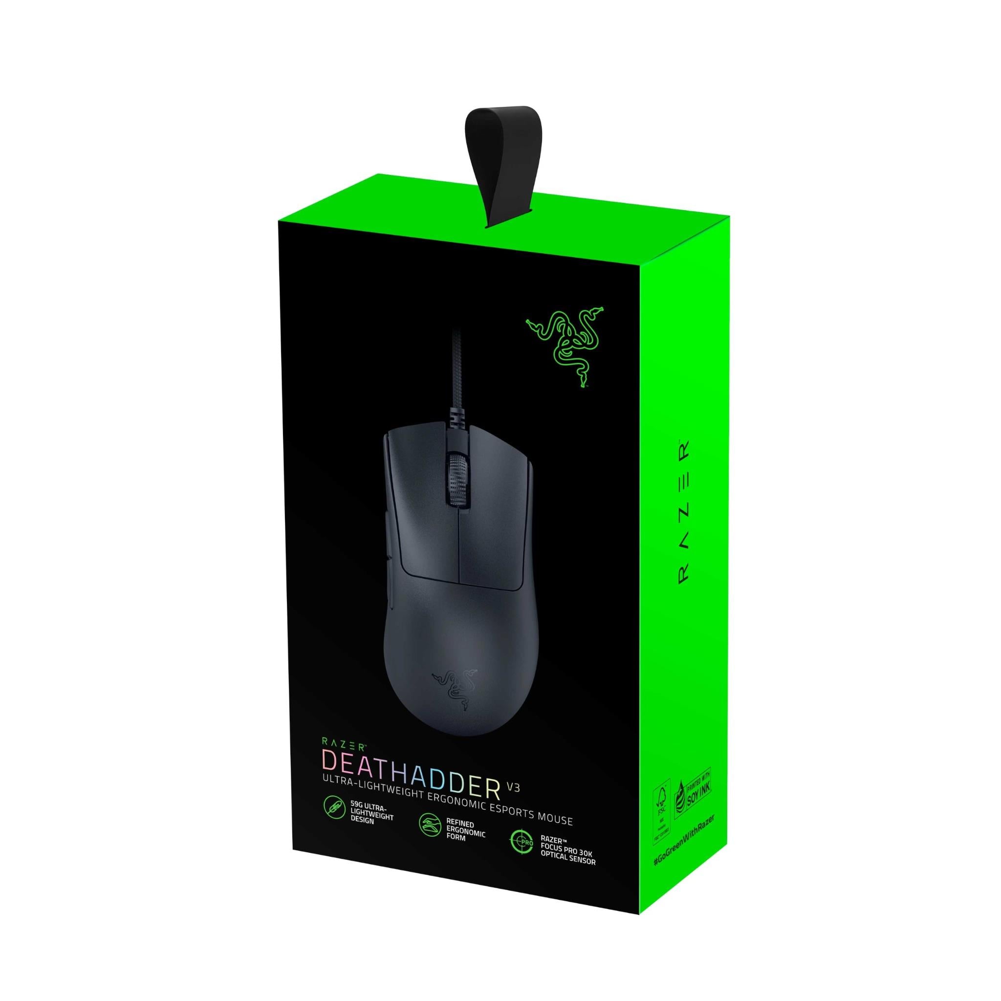Razer Deathadder V3 - Ergonomic Wired Gaming Mouse