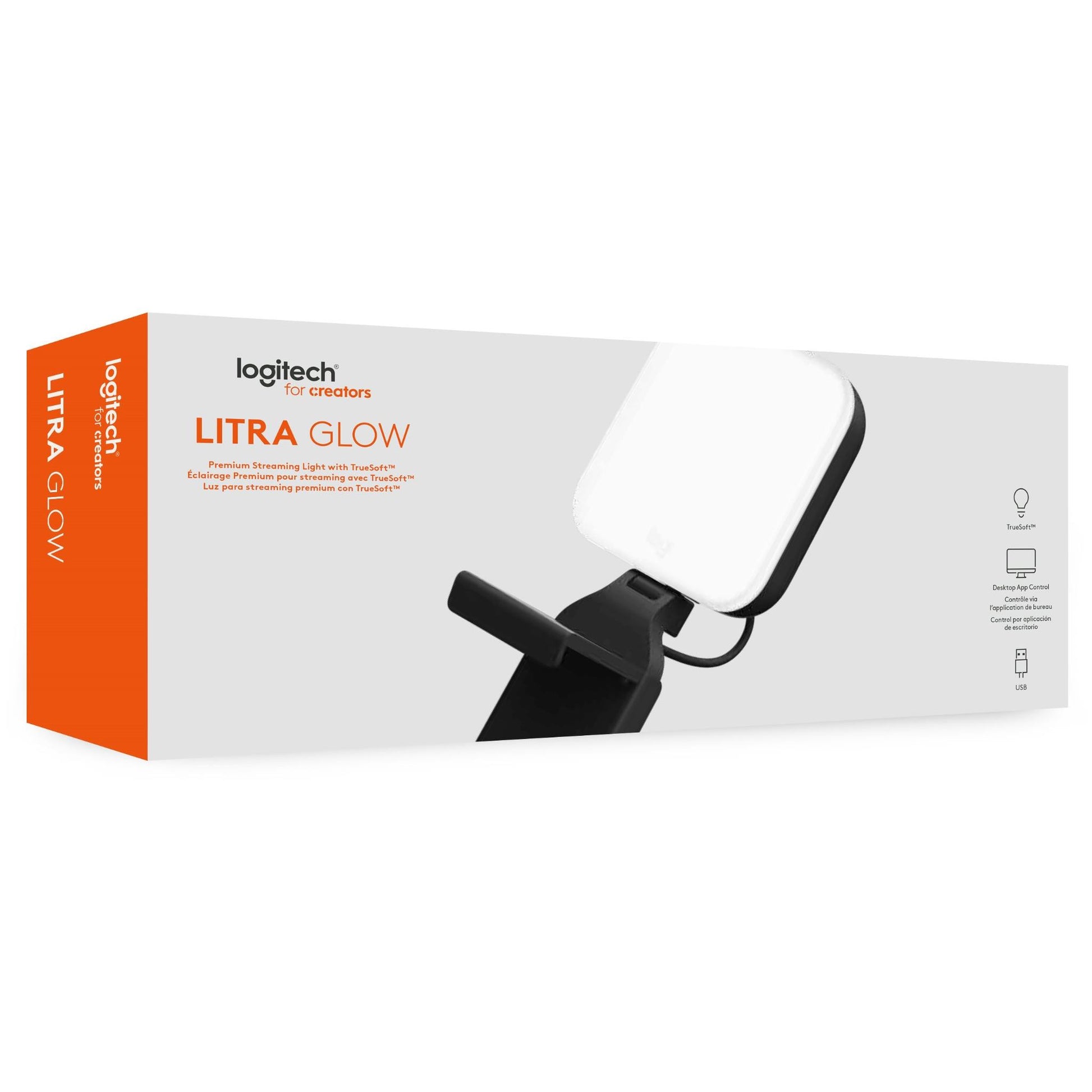 Logitech Litra Glow Premium Streaming Light with TrueSoft