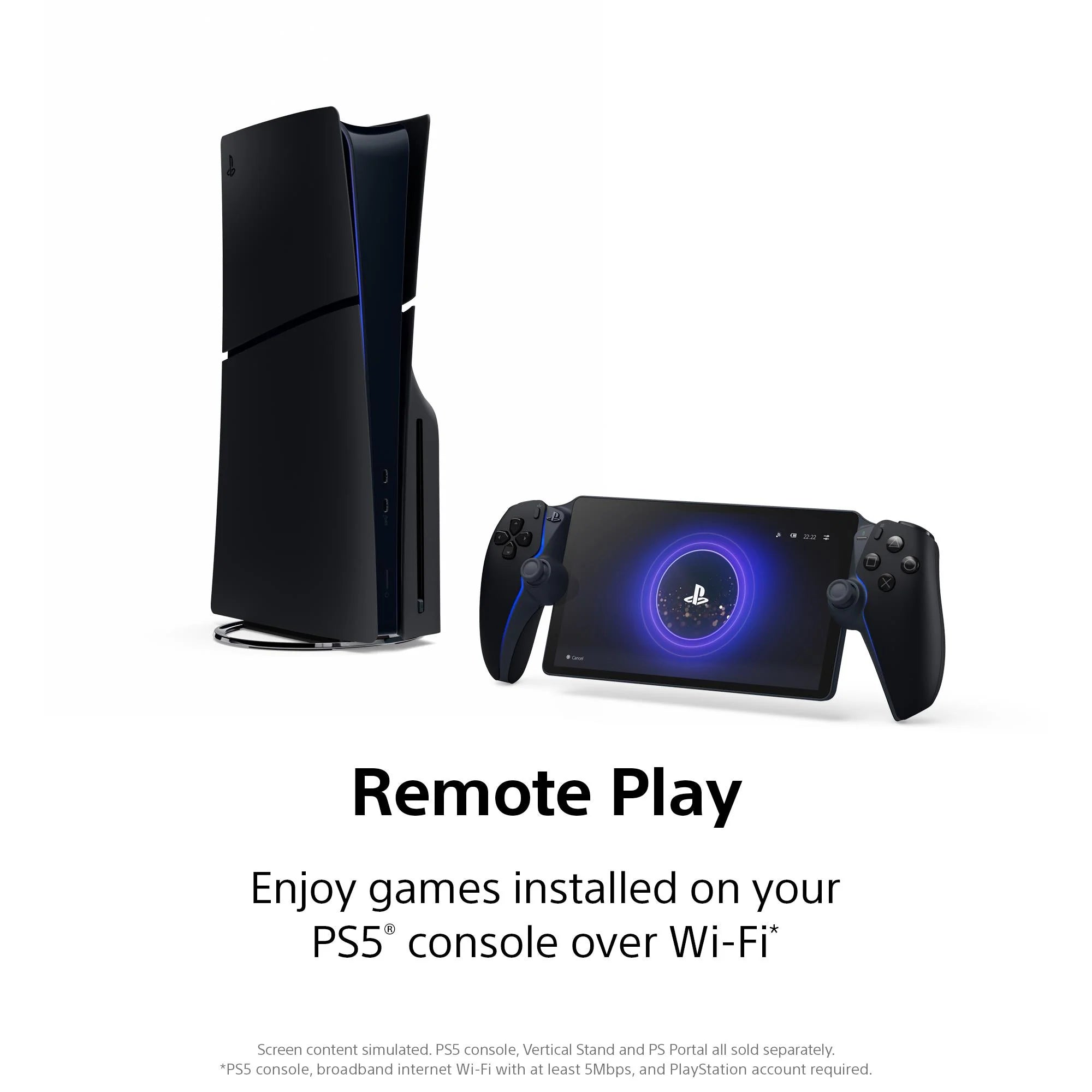 PS5 PlayStation Portal Remote Player - Midnight Black