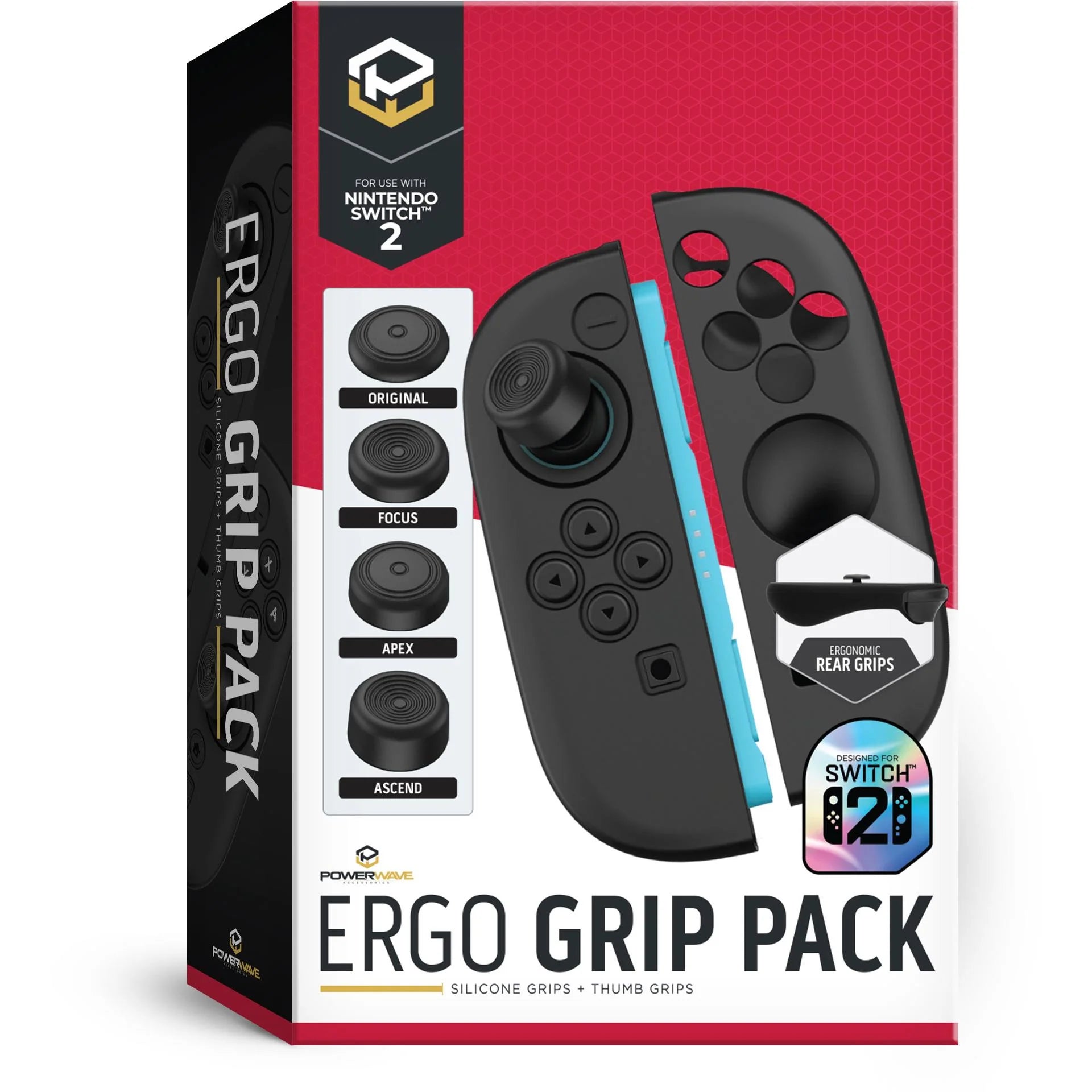 Powerwave Ergo Grip Pack for Nintendo Switch 2