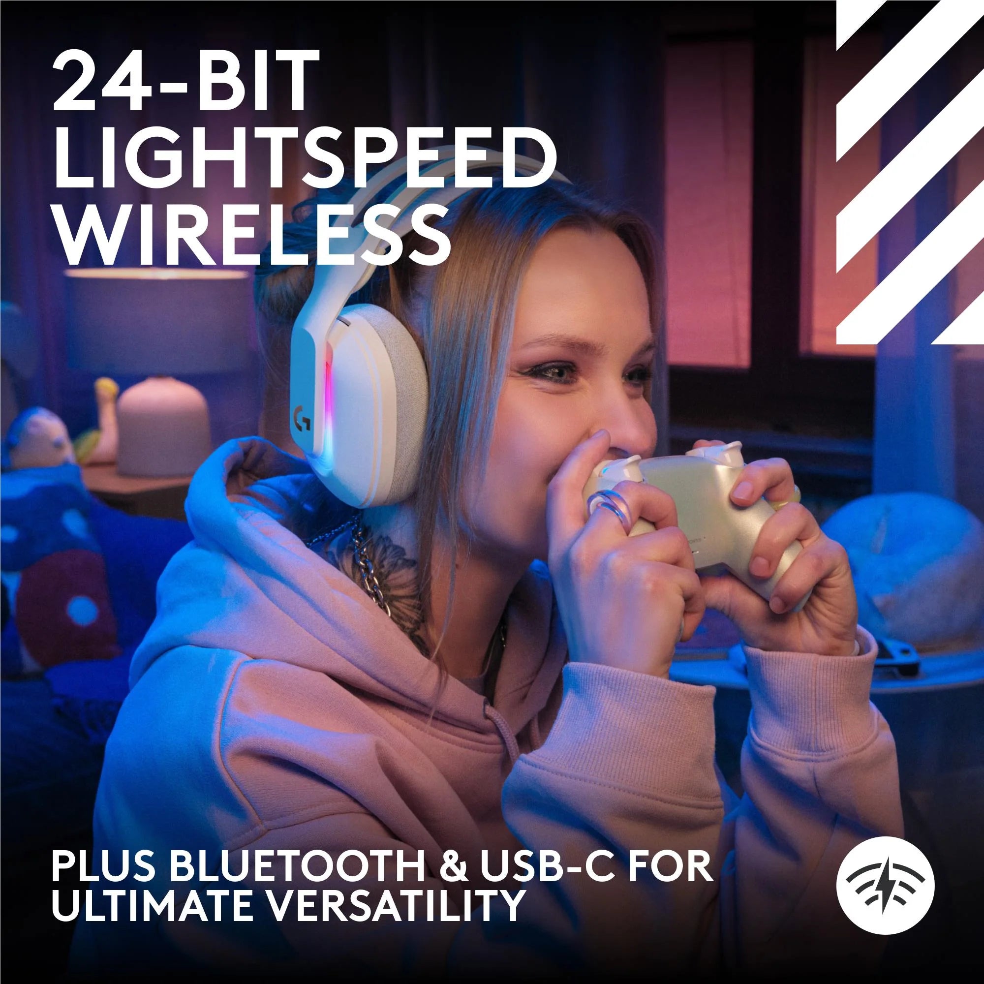 Logitech G Astro A20 X with Playsync Audio - White