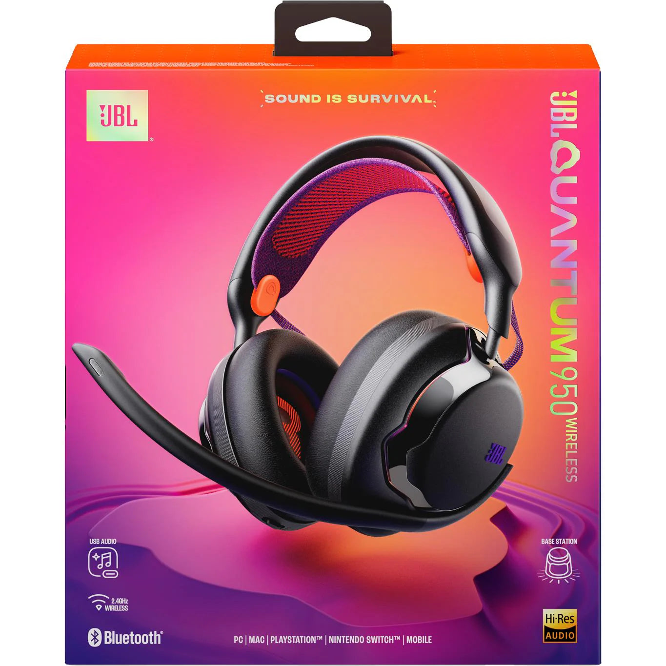 JBL Quantum 950 Wireless Over-Ear Gaming Headset (Black)