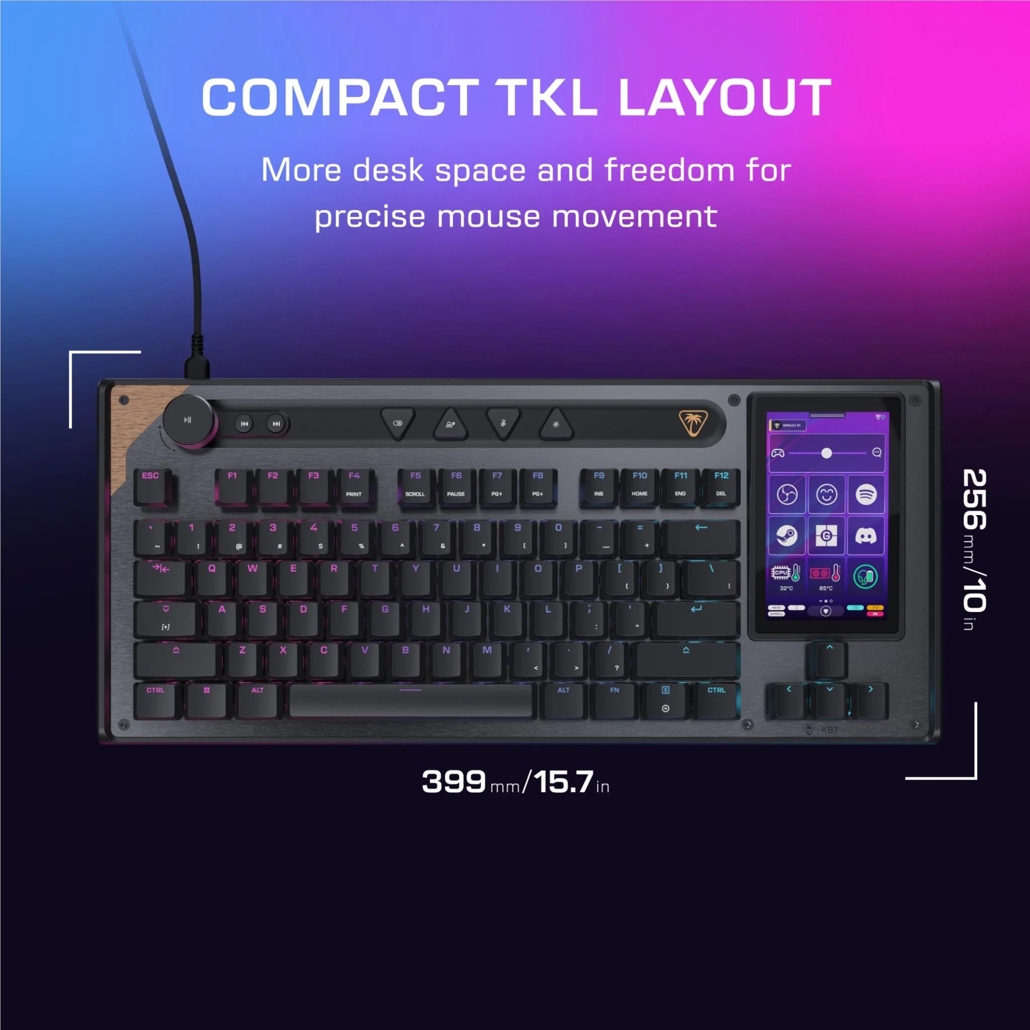 Turtle Beach Command Series KB7 TKL Wired Keyboard