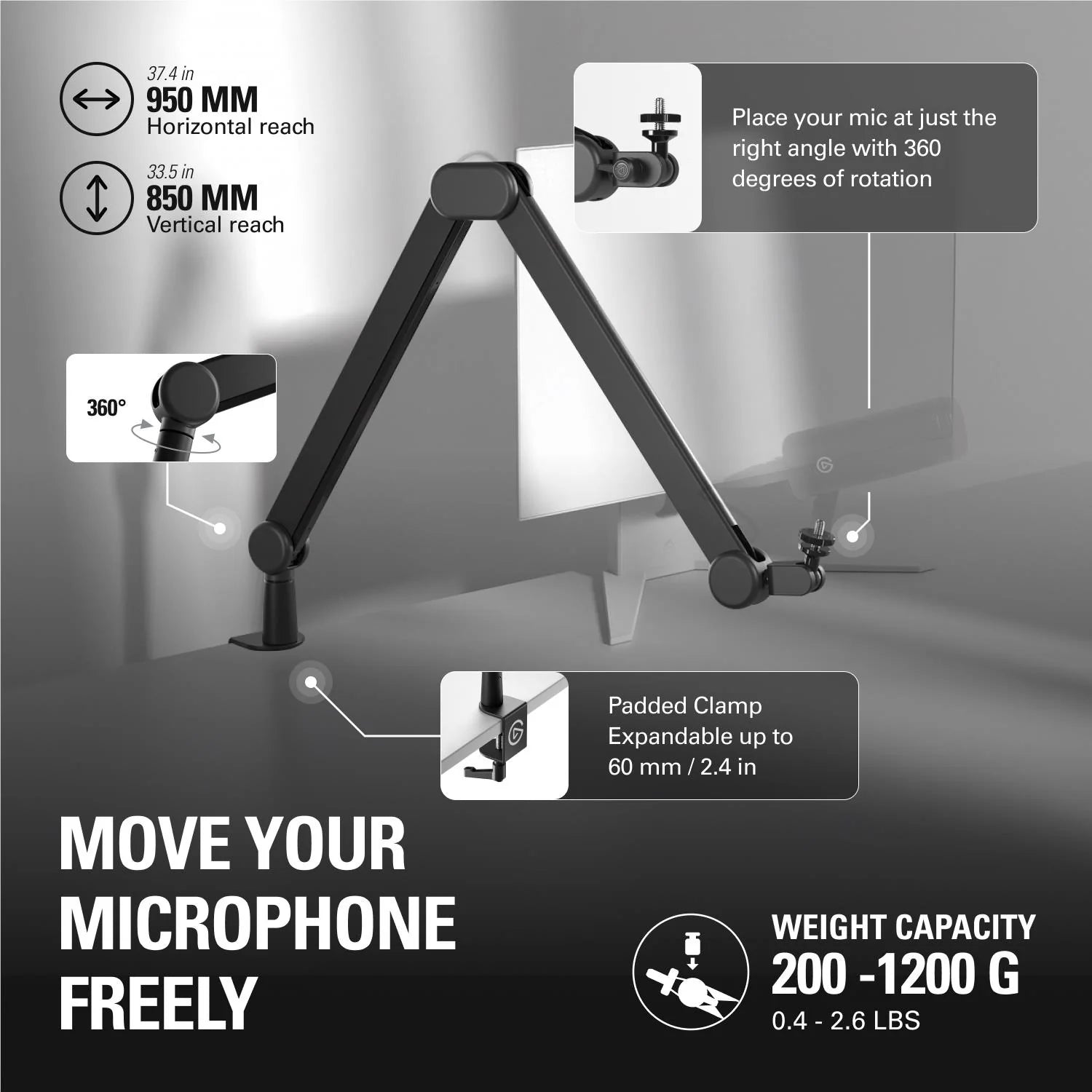 Elgato Wave Mic Arm MK.2 - Black