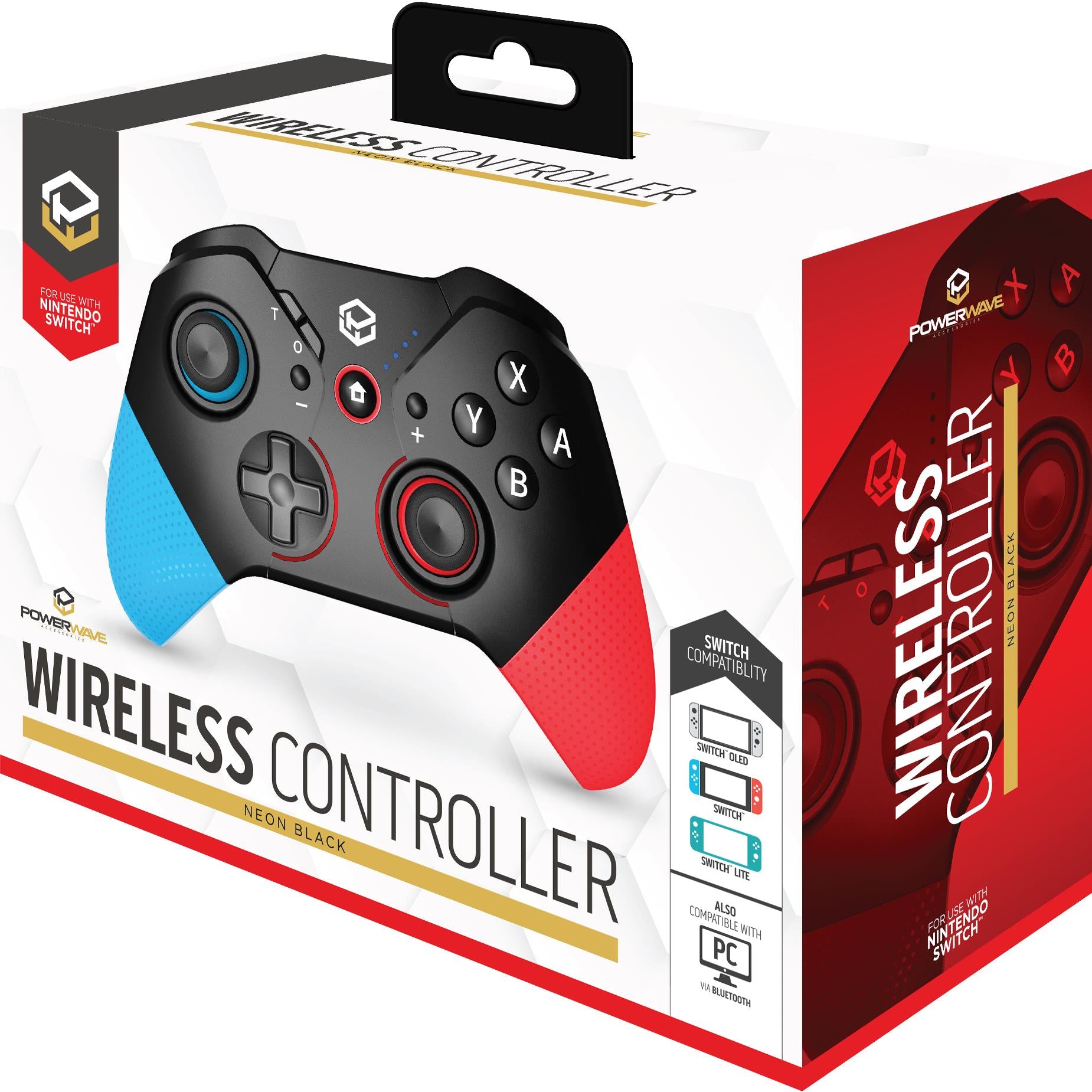 Powerwave Switch Wireless Controller Black Neon