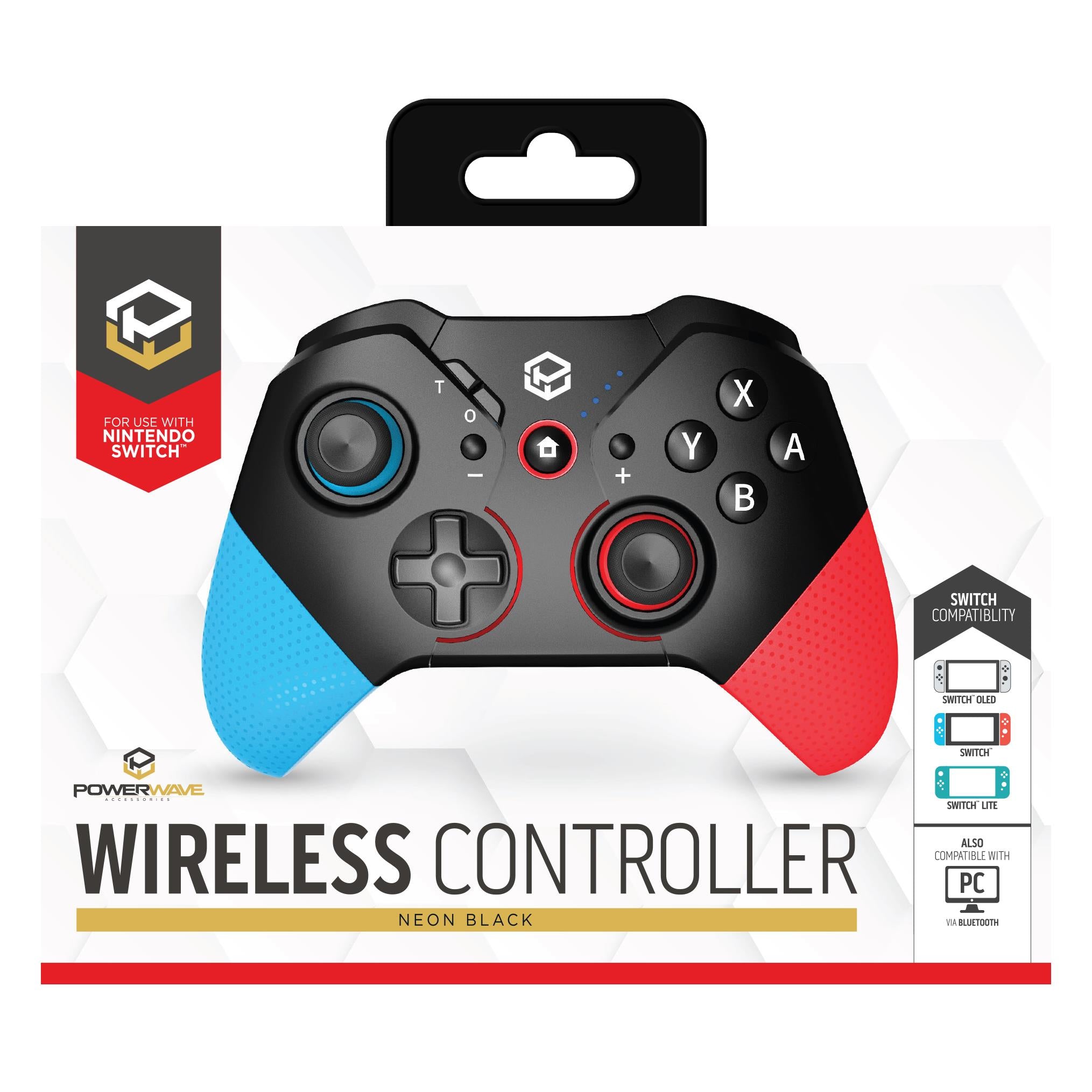 Powerwave Switch Wireless Controller Black Neon