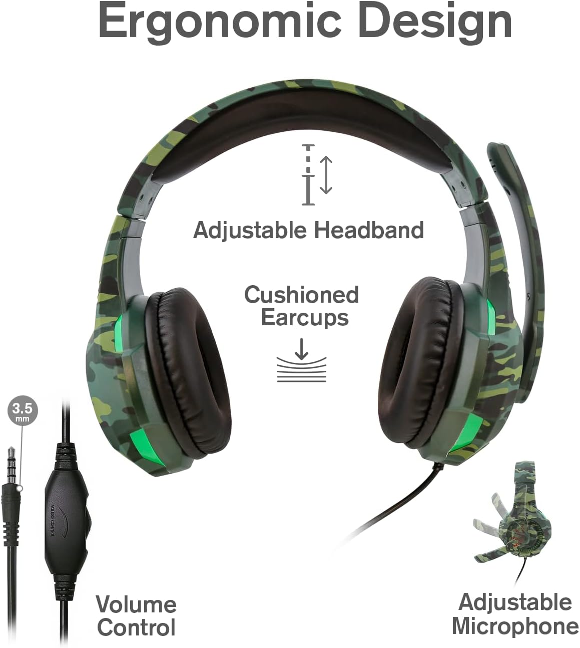 Nyko Deluxe Camo Headset (Green)