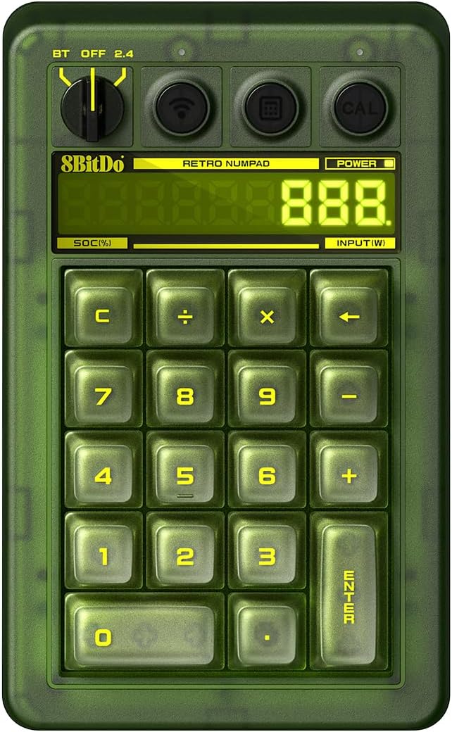 8BitDo Retro 18 Mechanical Numpad - Xbox Edition