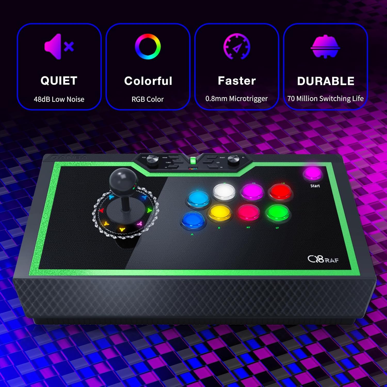 Qanba Q8-GR PC Arcade Stick (Fighting Stick)
