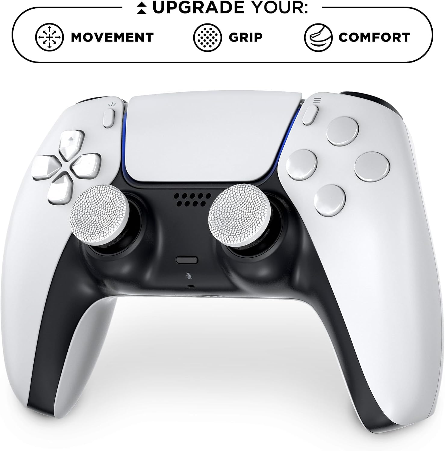 KontrolFreek Sports Clutch (White/Black) Thumbsticks Kit - PS5
