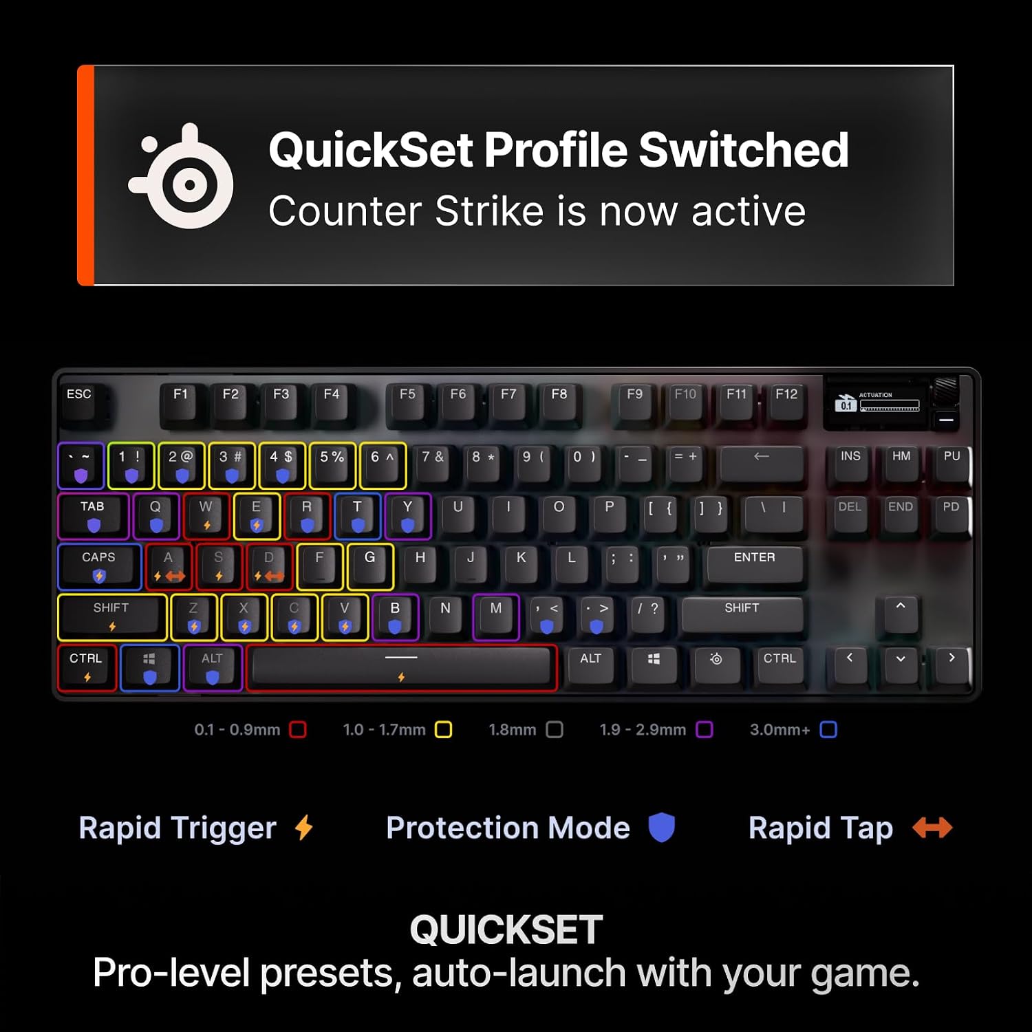SteelSeries Apex Pro TKL Gen 3 Wireless Gaming Keyboard (US)