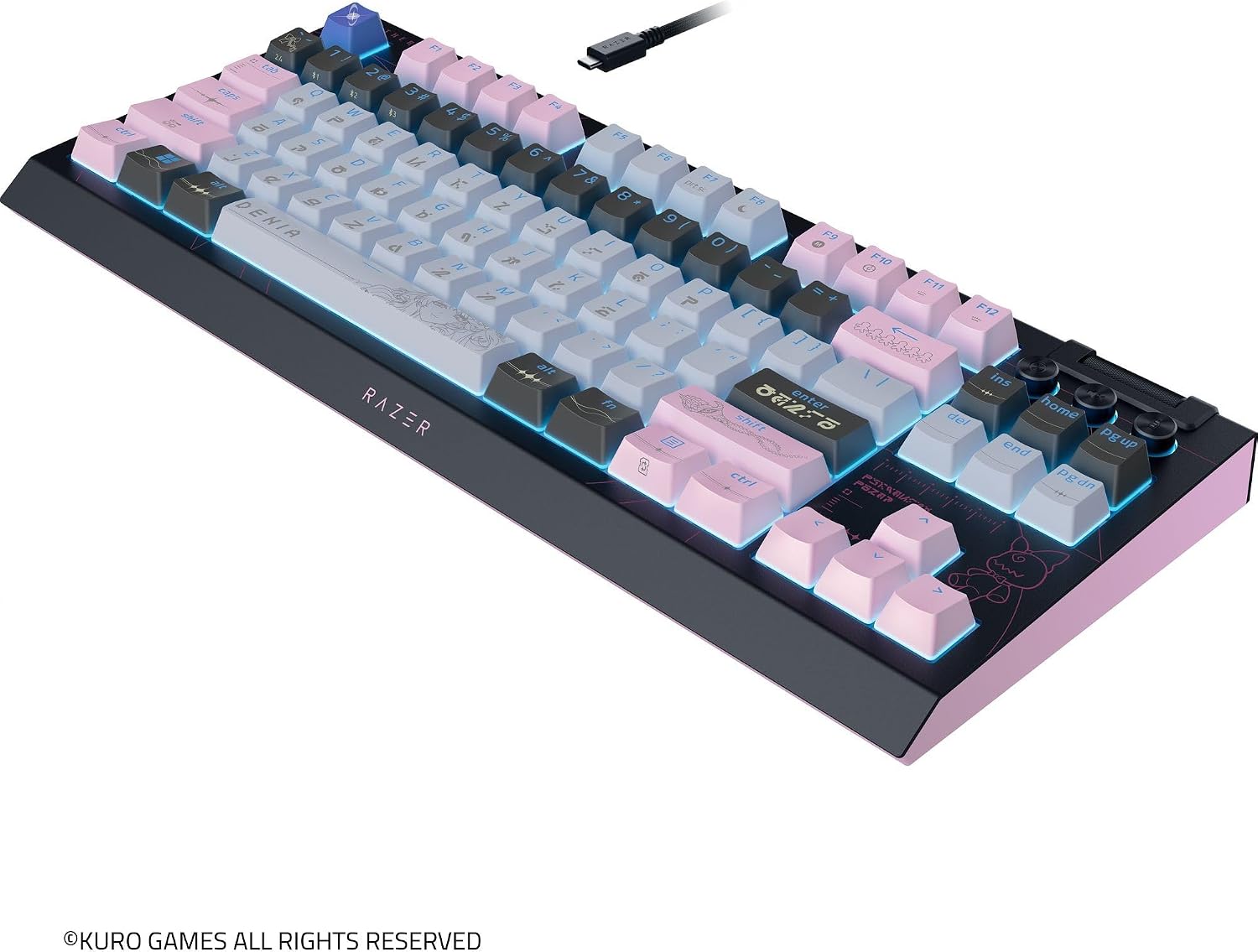 Razer BlackWidow V4 Tenkeyless HyperSpeed - Mechanical Gaming Keyboard (Orange Tactile Switch) (Wuthering Waves Edition)
