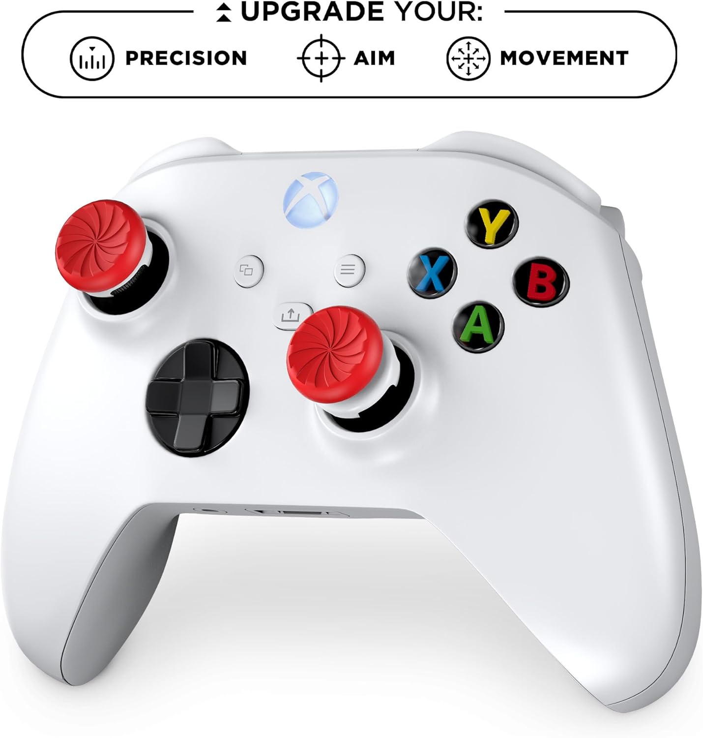 KontrolFreek FPS Inferno (Red/White) Thumbsticks Kit - Xbox