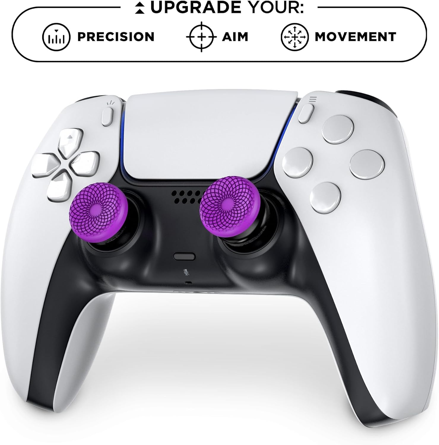 KontrolFreek FPS Frenzy (Purple/Black) Thumbsticks Kit - PS5