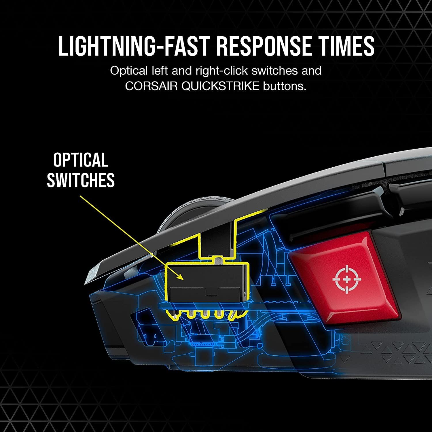 CORSAIR M65 RGB LED Ultra Wireless Optical Gaming Mouse