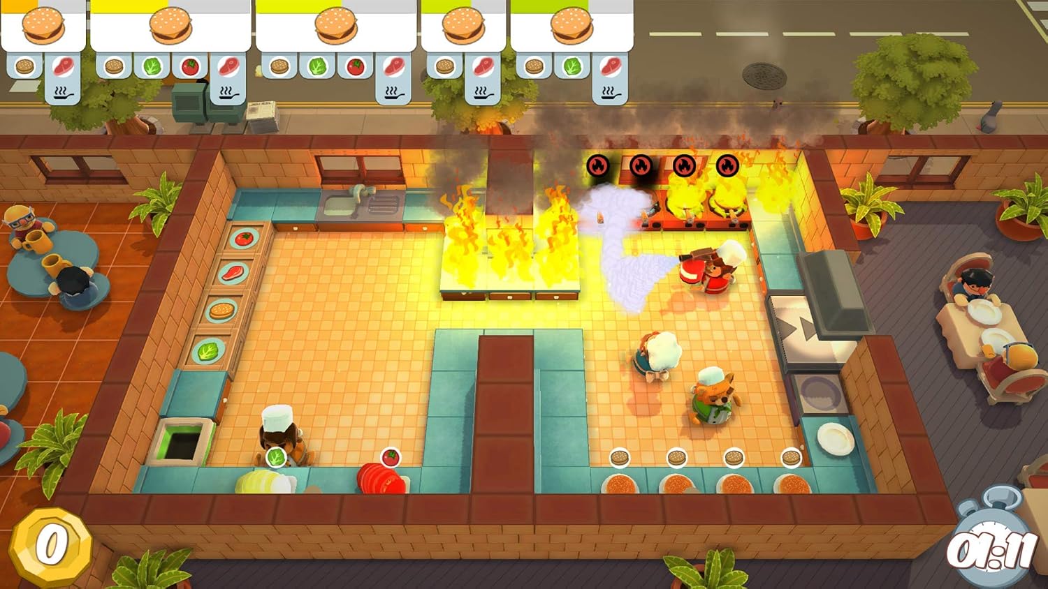Overcooked! & Overcooked! 2 (Double Pack) - Nintendo Switch