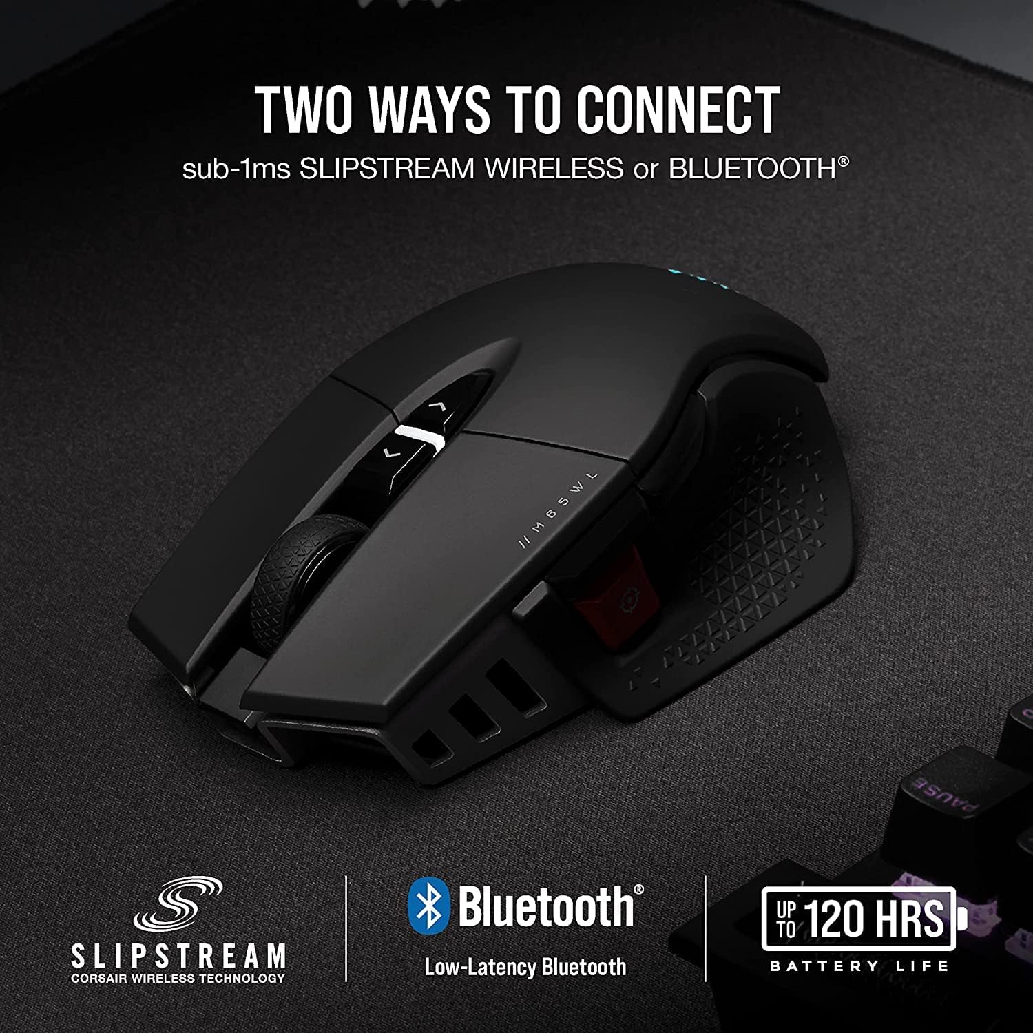 CORSAIR M65 RGB LED Ultra Wireless Optical Gaming Mouse