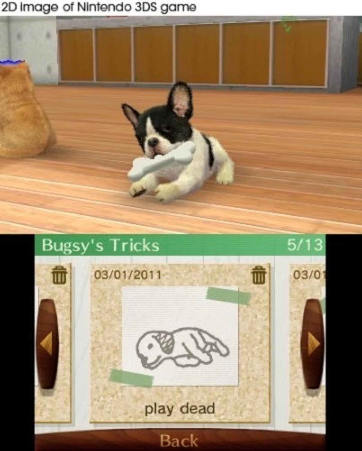 Nintendogs and Cats 3D: French Bulldog (Selects) - Nintendo 3DS