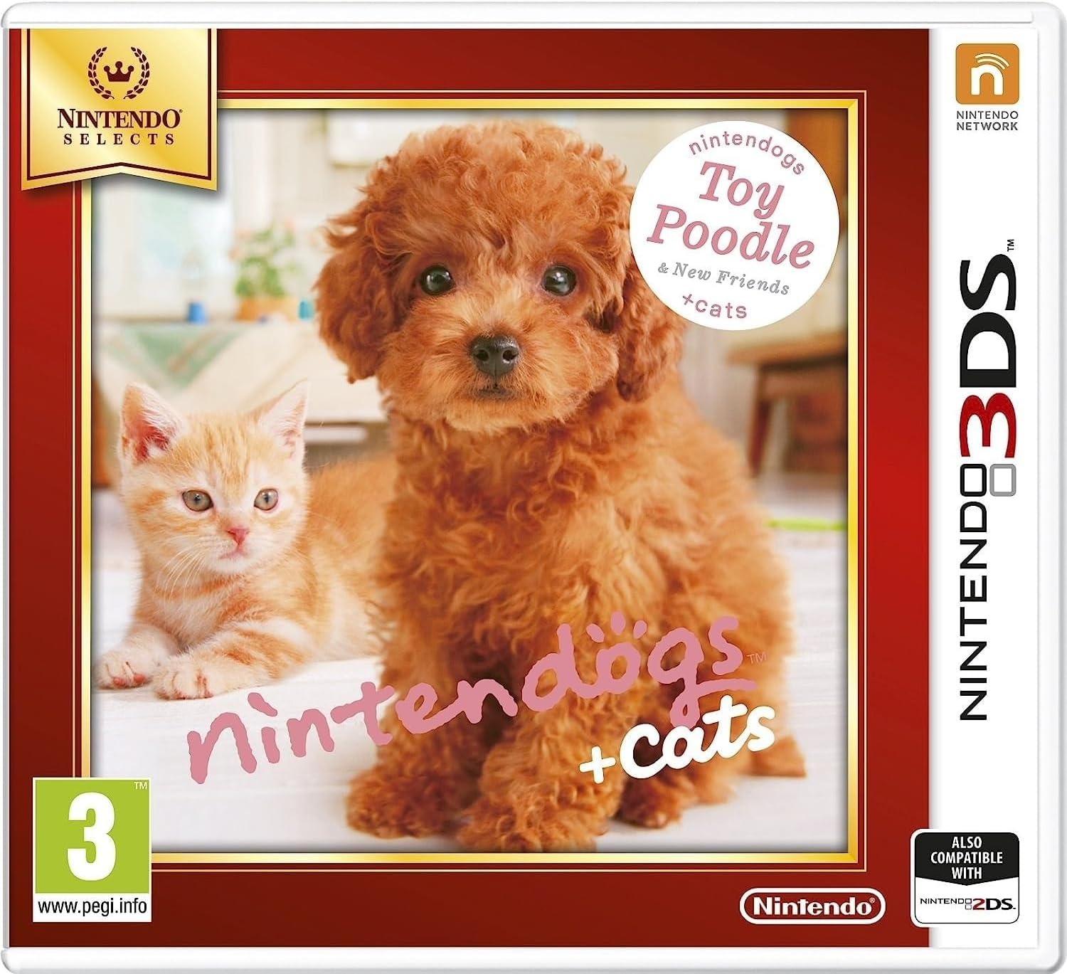 Nintendogs and Cats 3D: Toy Poodle (Selects) - Nintendo 3DS