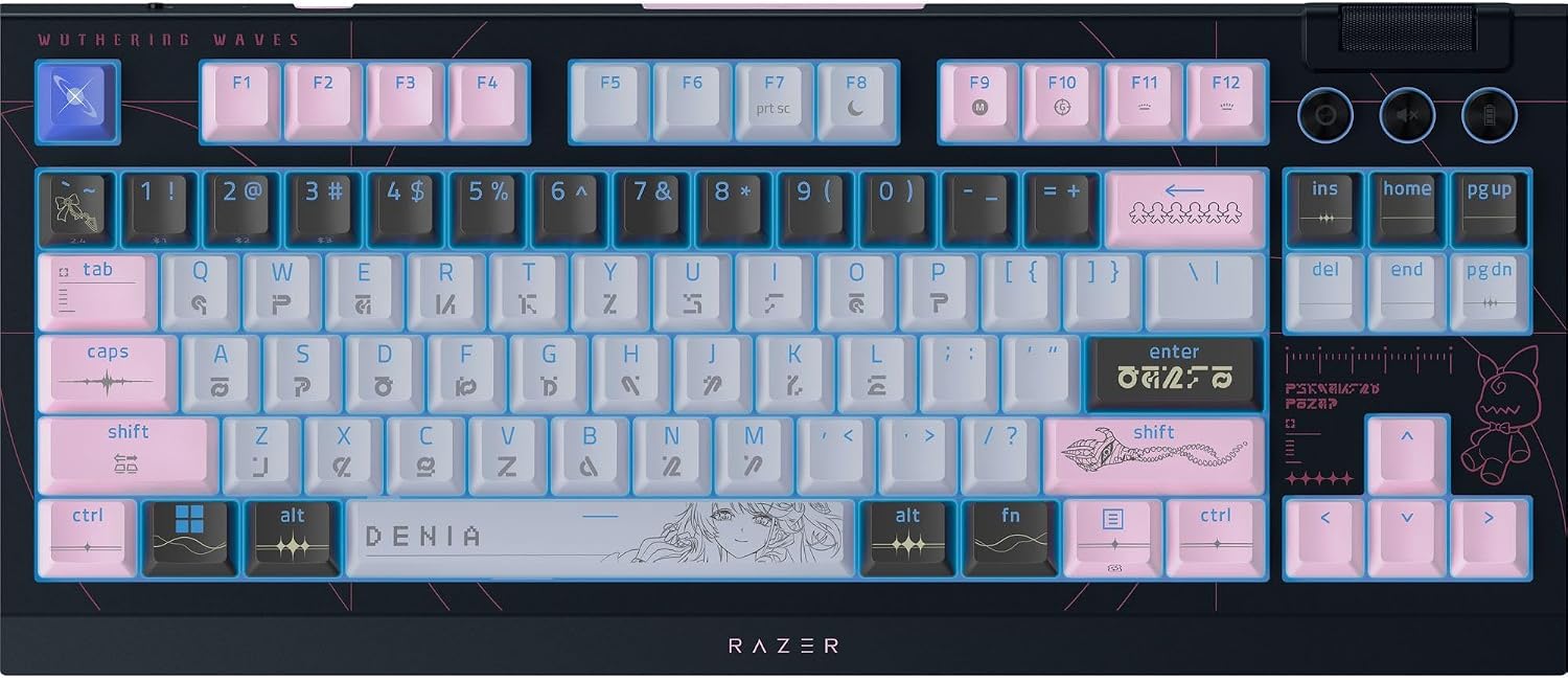 Razer BlackWidow V4 Tenkeyless HyperSpeed - Mechanical Gaming Keyboard (Orange Tactile Switch) (Wuthering Waves Edition)