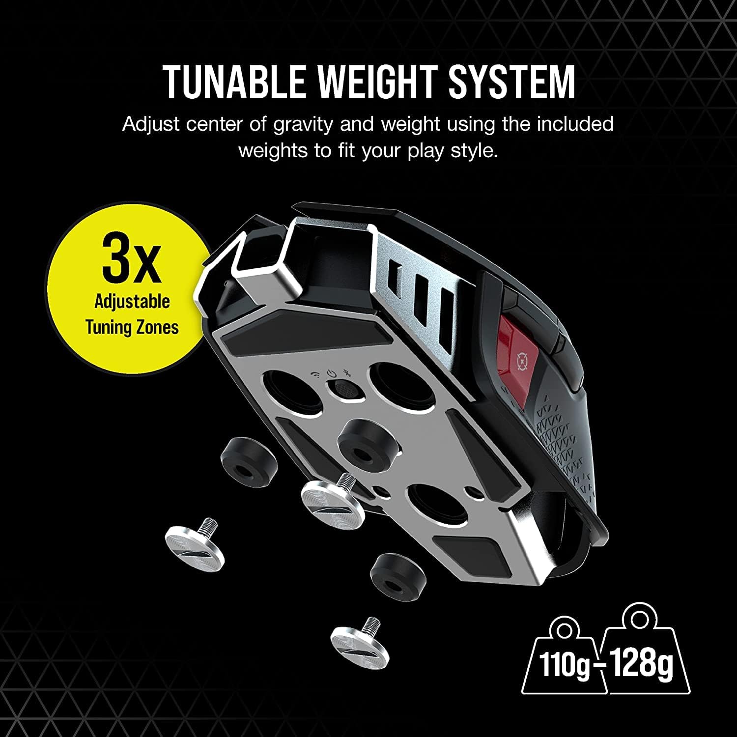 CORSAIR M65 RGB LED Ultra Wireless Optical Gaming Mouse
