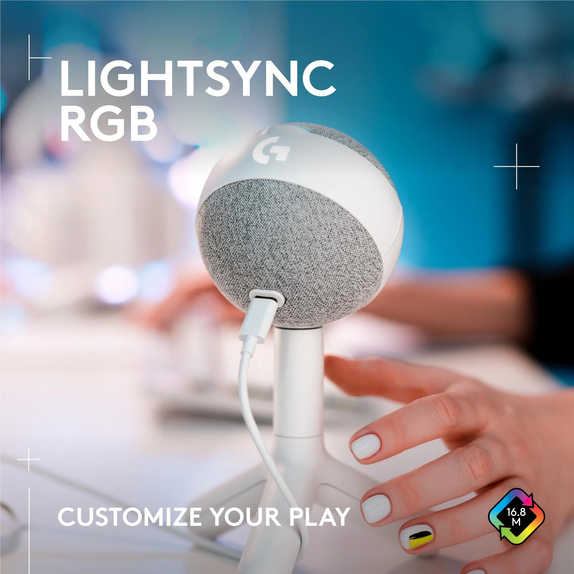Logitech G Yeti Orb RGB Gaming Mic - White