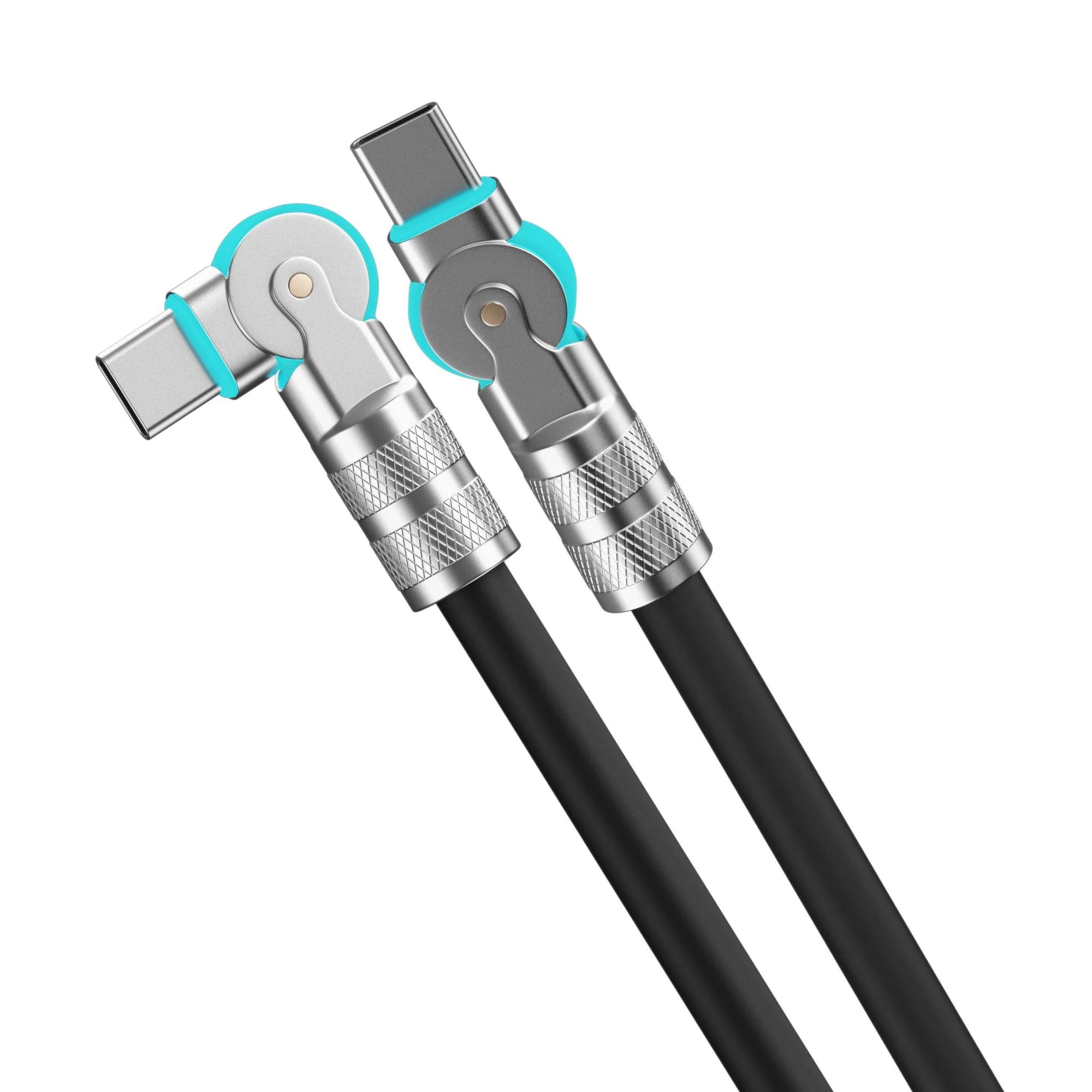 Powerwave 2M USB-C LED Charging Cable w/ Adjustable Head & USB-A Adapter for Nintendo Switch 2
