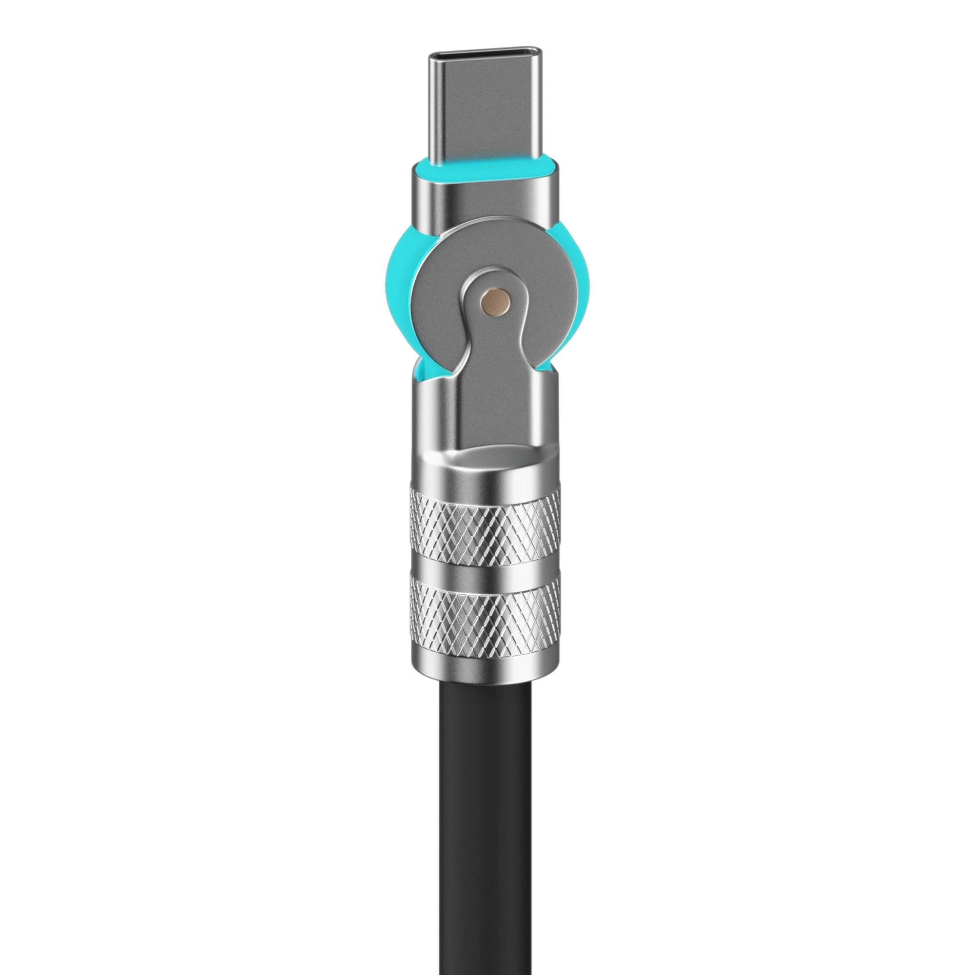 Powerwave 2M USB-C LED Charging Cable w/ Adjustable Head & USB-A Adapter for Nintendo Switch 2