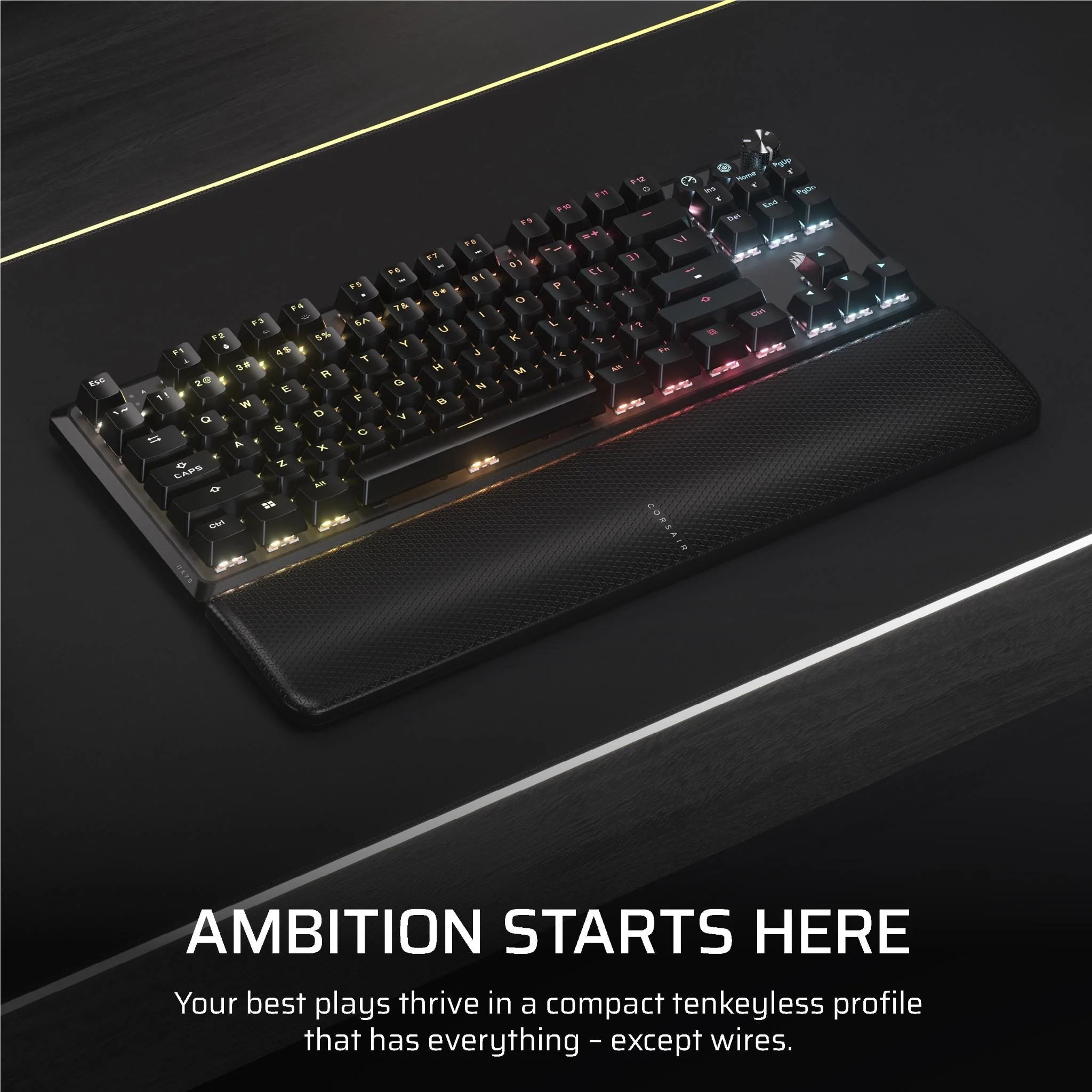 CORSAIR K70 Core TKL Wireless RHB MLX Red V2 Gaming Keyboard