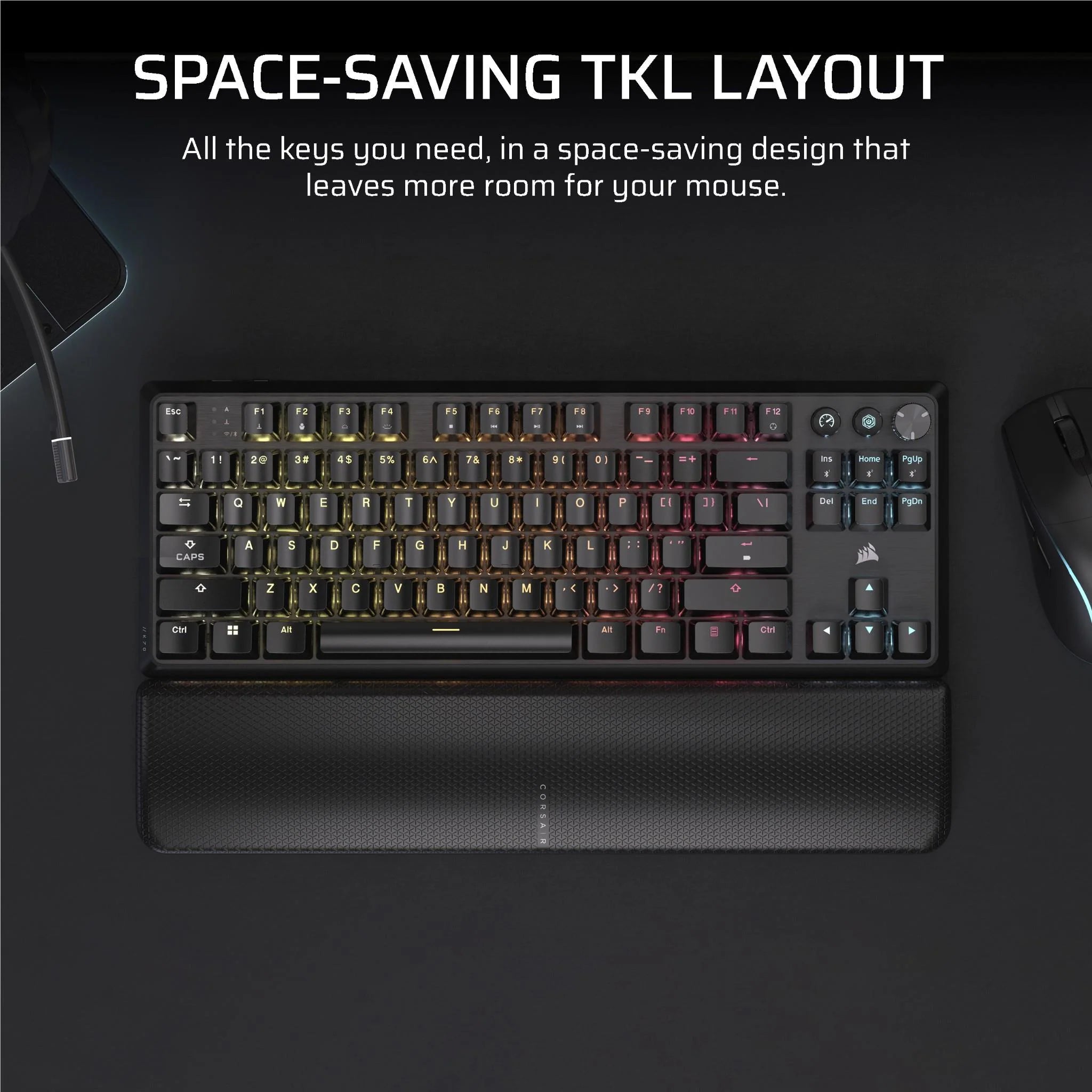 CORSAIR K70 Core TKL Wireless RHB MLX Red V2 Gaming Keyboard