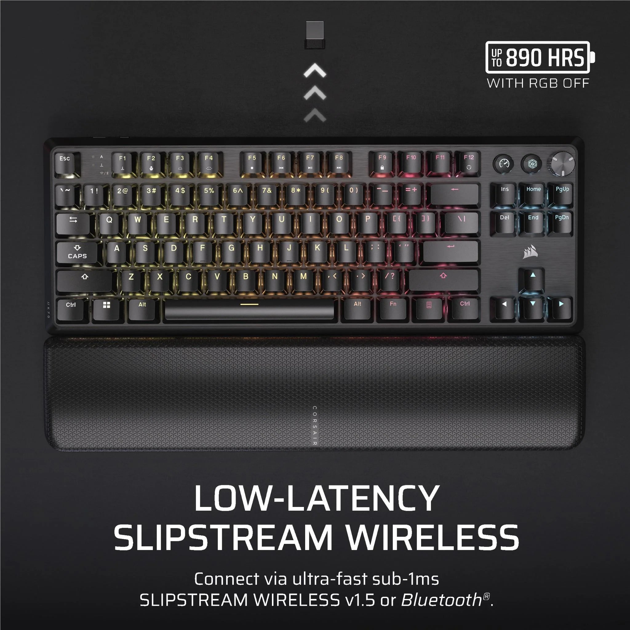 CORSAIR K70 Core TKL Wireless RHB MLX Red V2 Gaming Keyboard