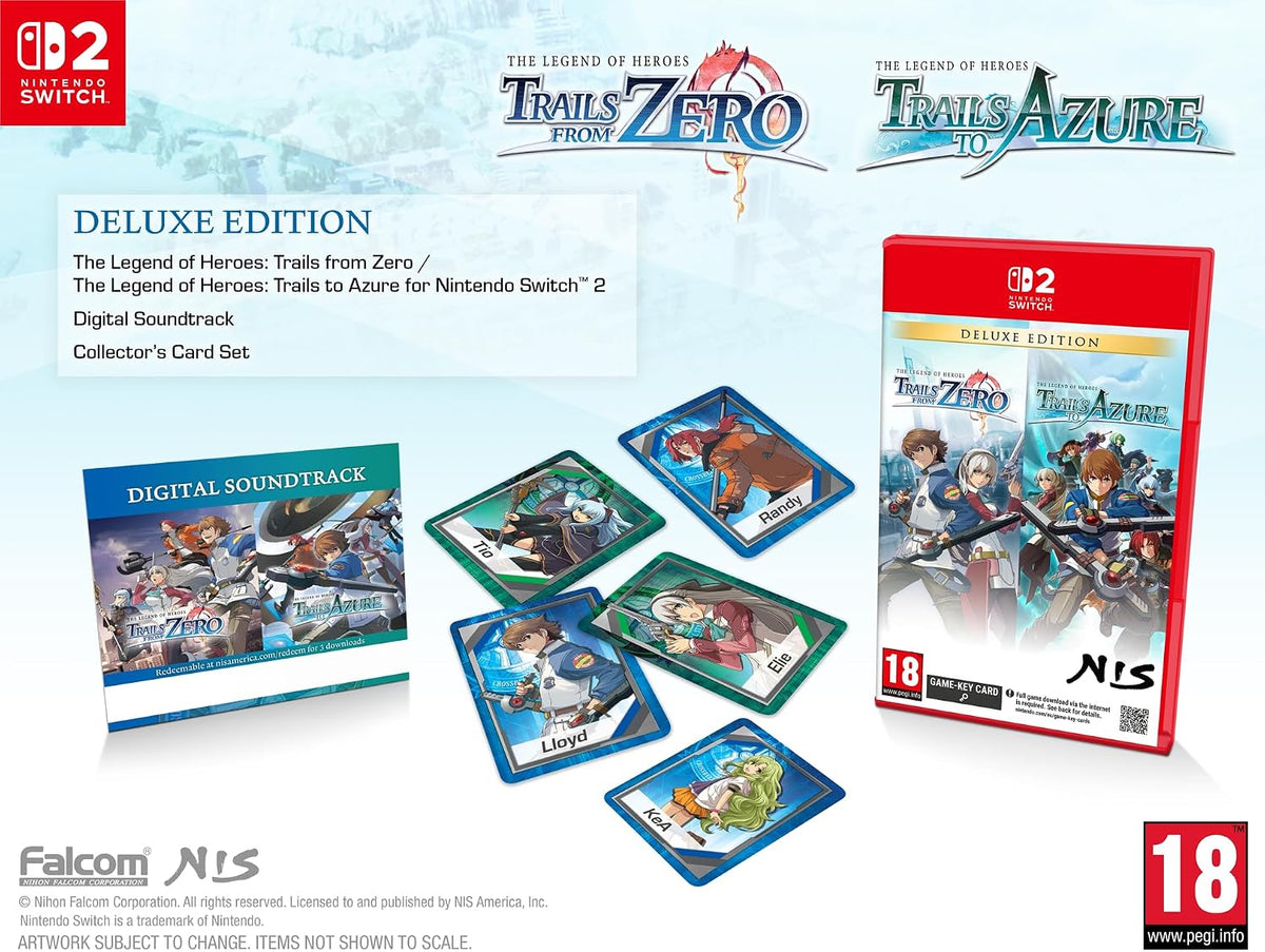The Legend of Heroes: Trails from Zero / The Legend of Heroes: Trails to Azure - Deluxe Edition (GKC) - Nintendo Switch 2