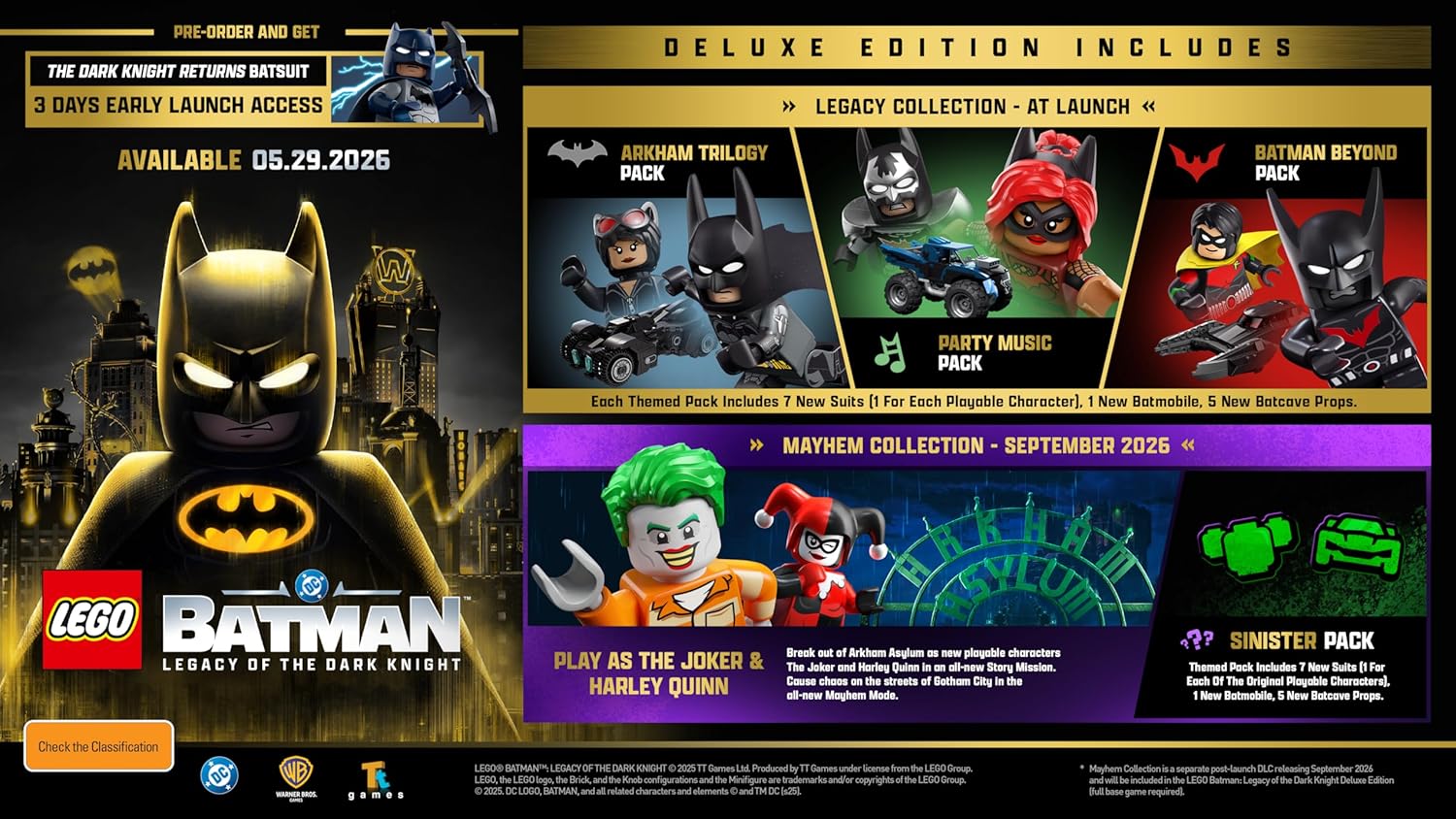LEGO Batman Legacy Of The Dark Knight: Deluxe Edition - Nintendo Switch 2