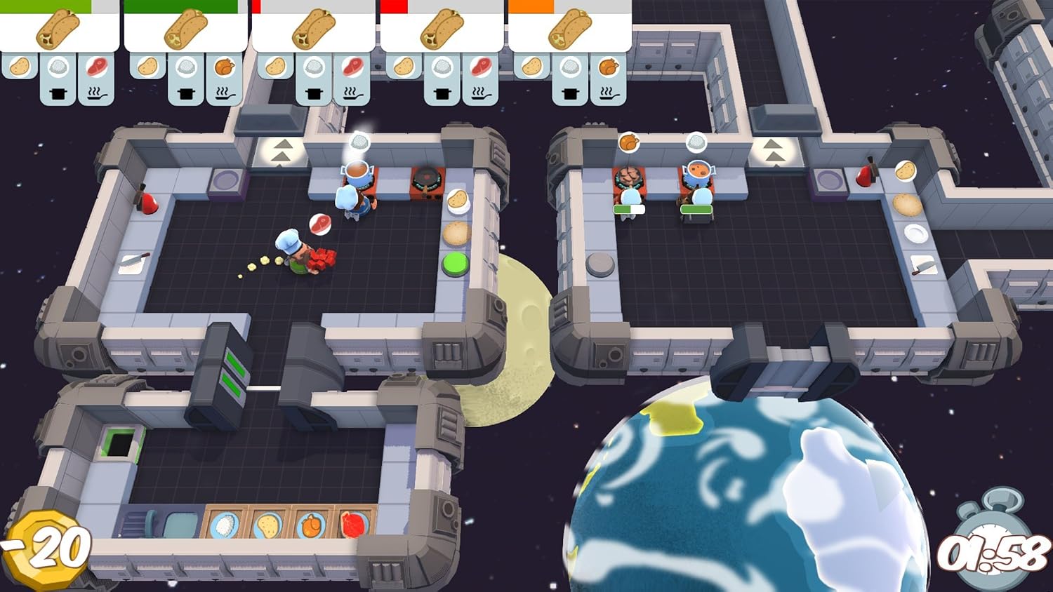 Overcooked! & Overcooked! 2 (Double Pack) - Nintendo Switch